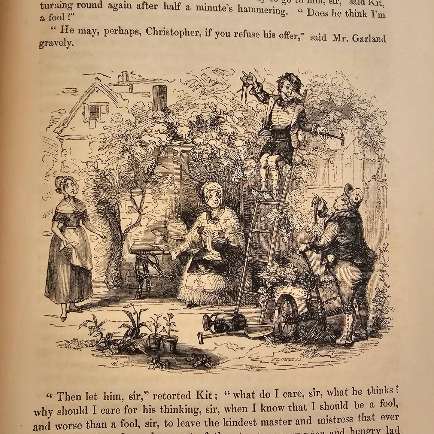 1841 First Edition Master Humphrey's Clock by Charles Dickens / Chapman and Hall, London / Richly Illustrated by Cattermole and Brown