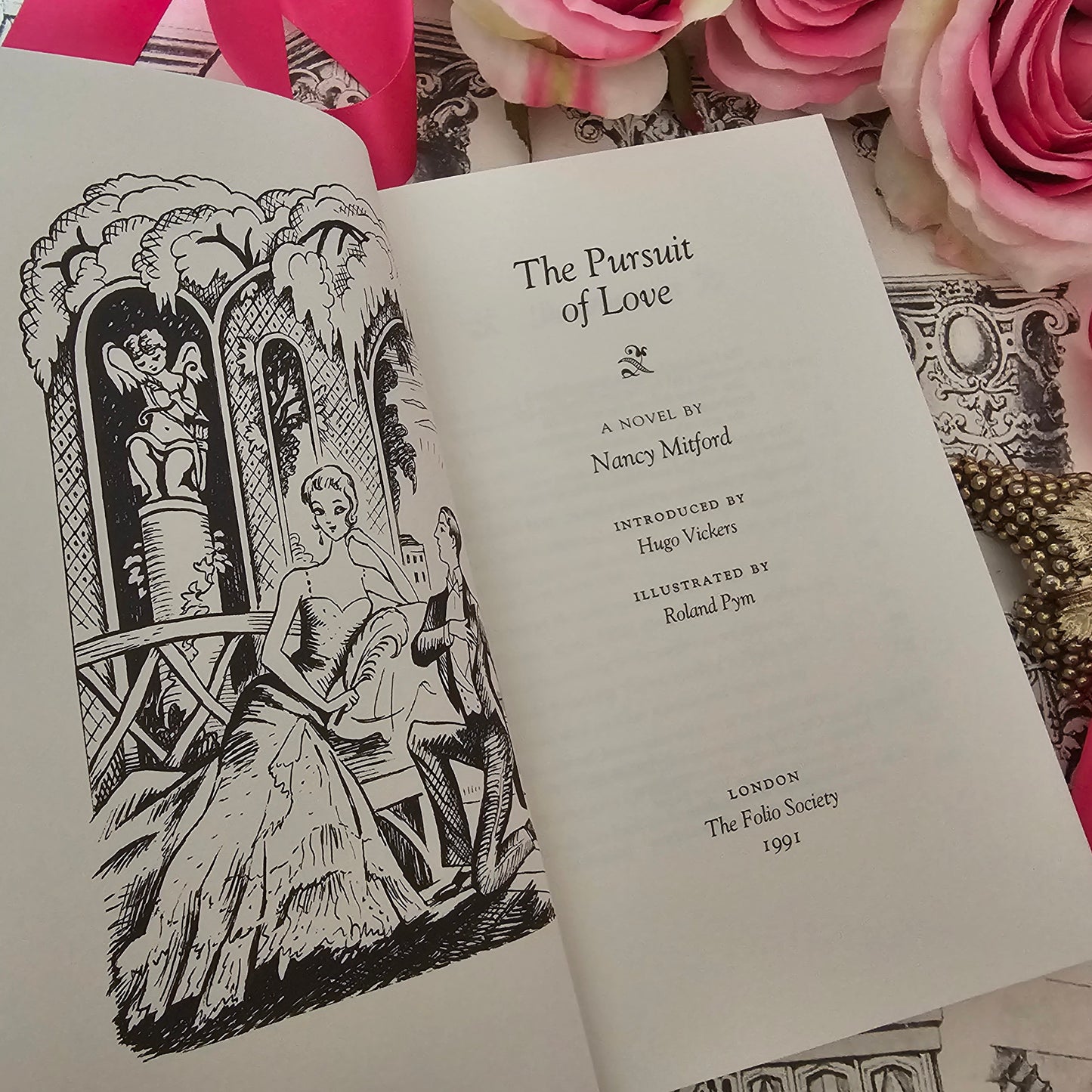 The Pursuit of Love and Love in a Cold Climate by Nancy Mitford / 1991-2 The Folio Society, London / Richly Illustrated / Super Covers