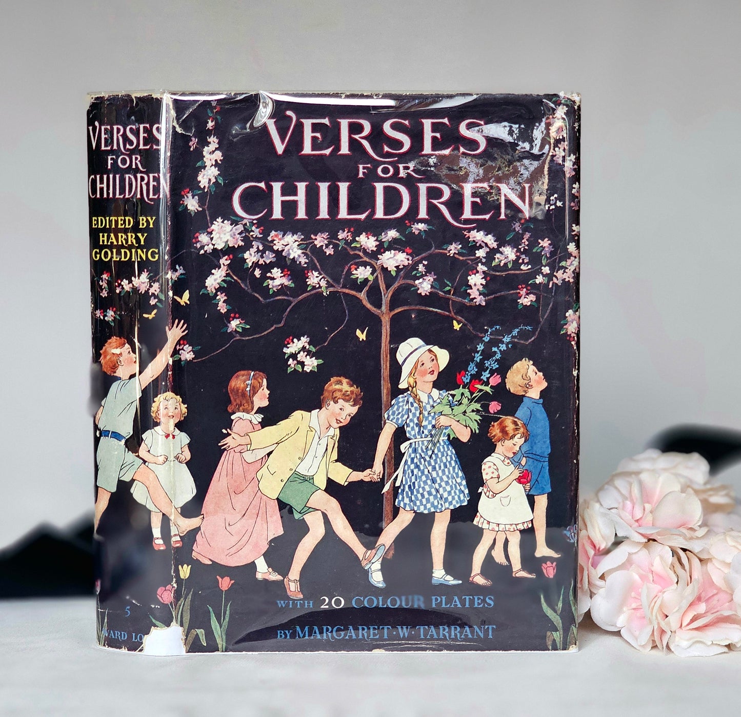 1930s Verses For Children / Ward, Lock & Co. Ltd, London / 18 Beautiful Colour Plates by Margaret Tarrant / In Scarce Lovely Dust Wrapper