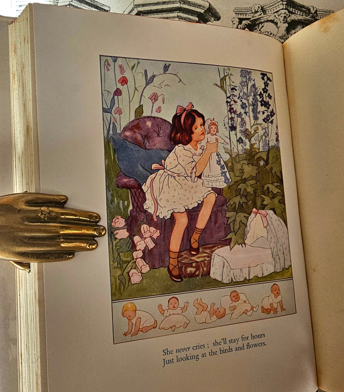 1930s Verses For Children / Ward, Lock & Co. Ltd, London / 18 Beautiful Colour Plates by Margaret Tarrant / In Scarce Lovely Dust Wrapper