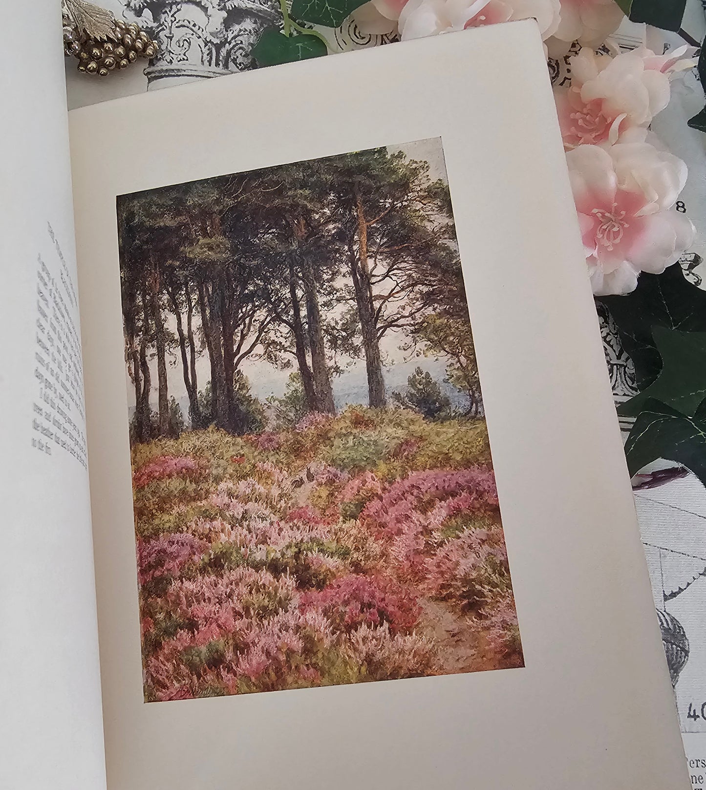 1905 The Homes of Tennyson Painted by Helen Allingham / A&C Black London / Beautiful Antique Book / With 20 Colour Plates / Good Condition