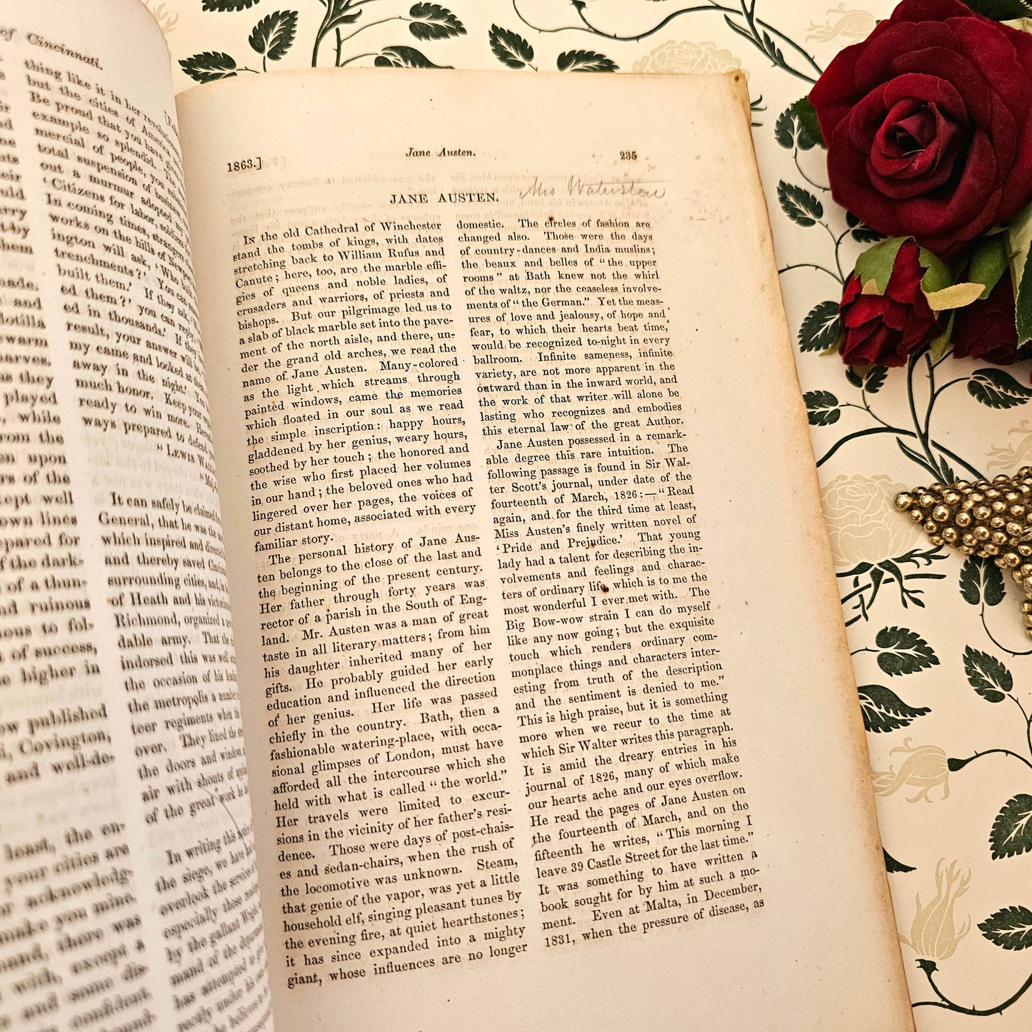 1863 Fascinating Copy of The Atlantic Monthly Featuring Important Publications by Ralph Waldo Emerson and About Jane Austen / No 64 Feb 1863