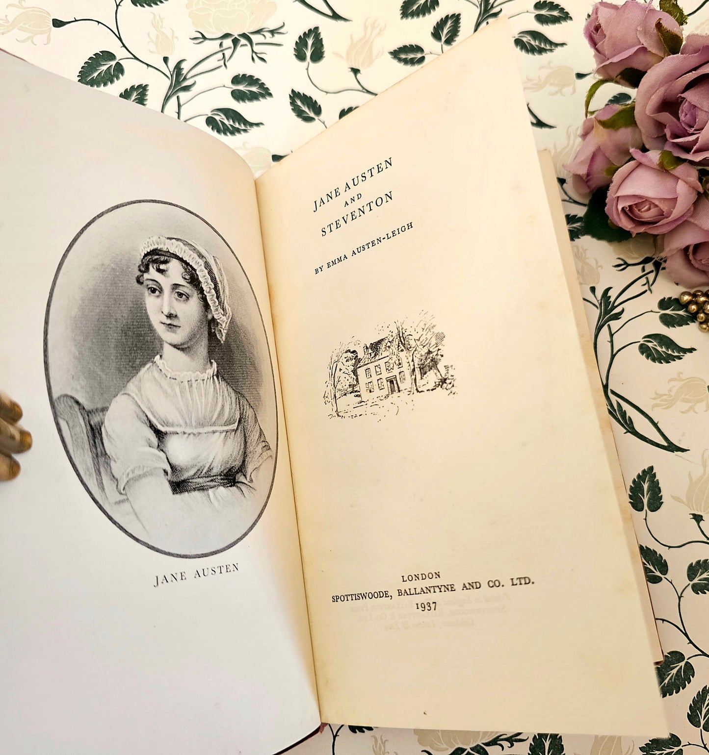 1937 Jane Austen and Steventon by Emma Austen-Leigh / Spottiswoode, Ballantyne & Co London / Charming and Extremely Scarce Guide and History