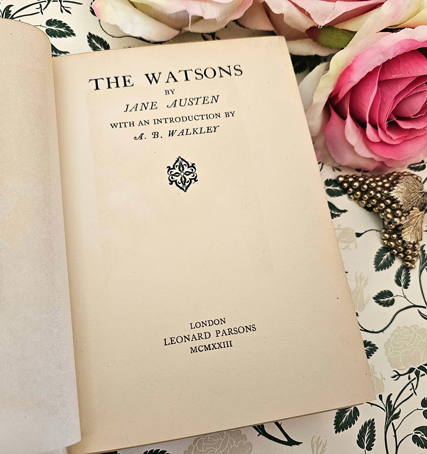 1923 The Watsons by Jane Austen / In Lovely Condition / An Extremely Early Copy of Her Unfinished Novel / First Time In Print On It's Own