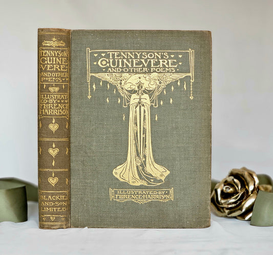 1912 Guinevere and Other Poems by Alfred Lord Tennyson / Beautifully Illustrated by Florence Harrison / Very Good Condition / Blackie London