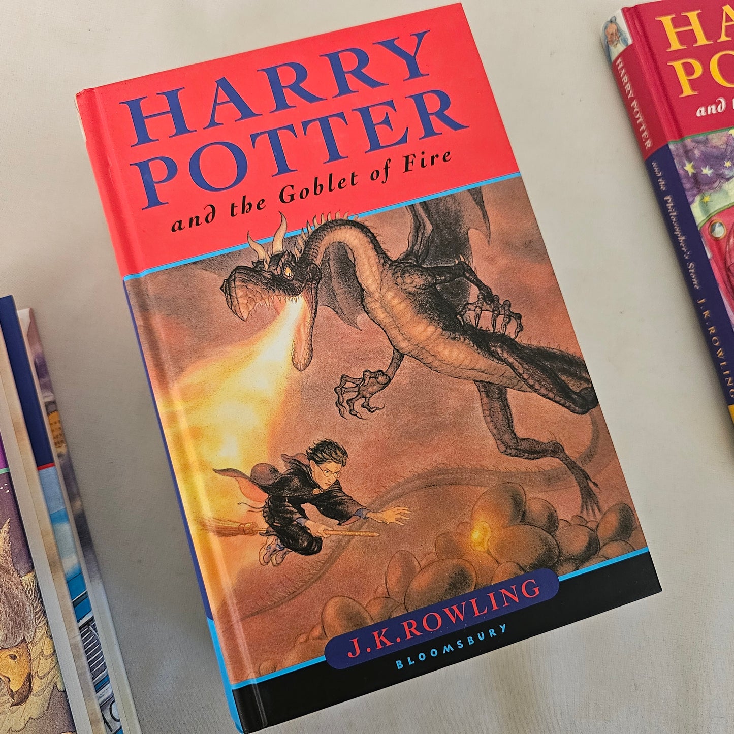 Collector's Harry Potter Four Book Set / 2000, Bloomsbury, London / In Very Good Condition / Slipcase Box / First Four Books / Vintage