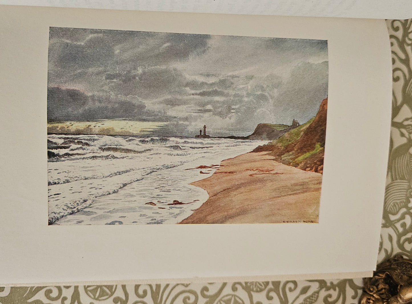 1908 Yorkshire by Gordon Home / A&C Black, London / 71 Superb Colour Plates / Lovely Decorative Binding / Good Condition / Antique Book