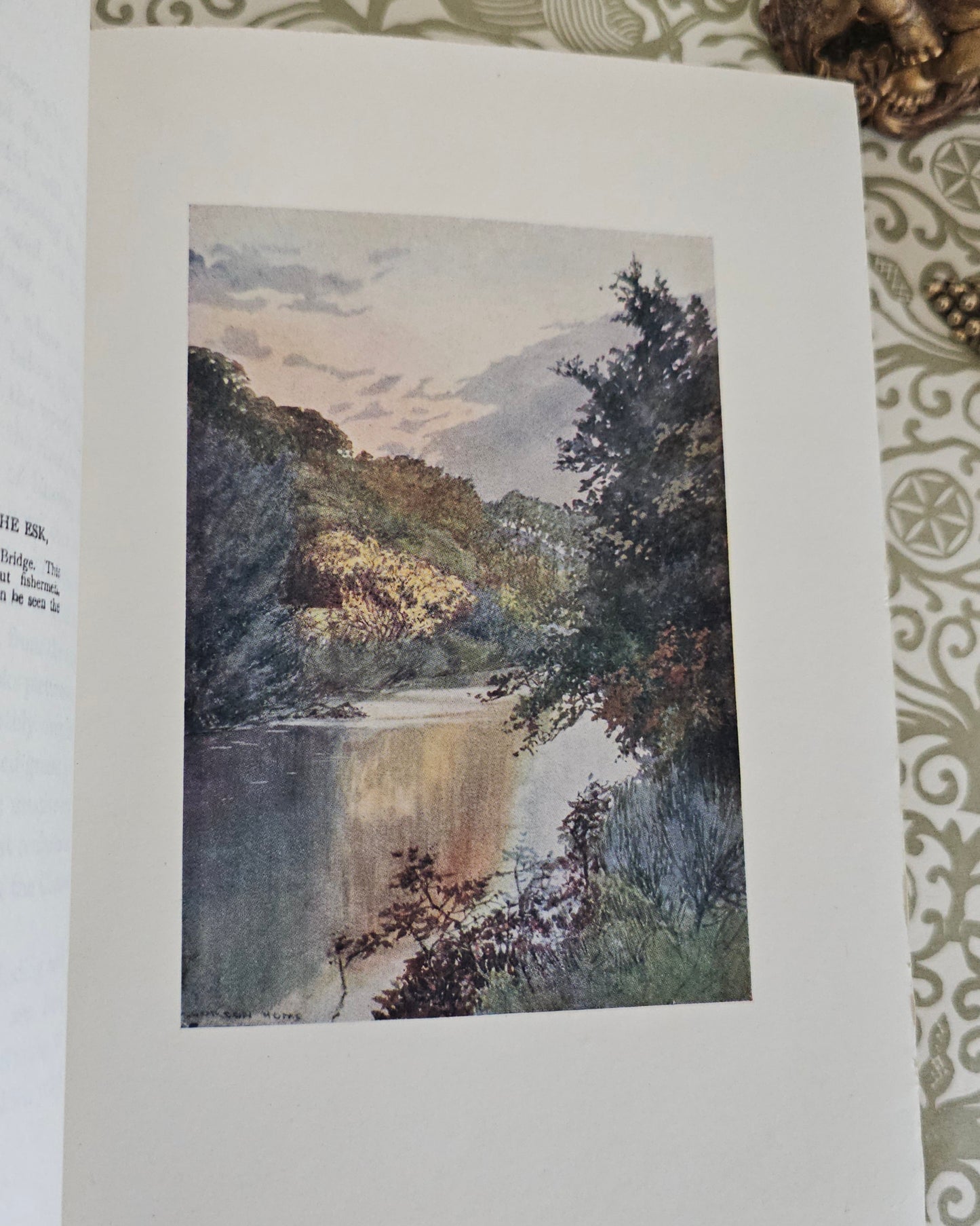 1908 Yorkshire by Gordon Home / A&C Black, London / 71 Superb Colour Plates / Lovely Decorative Binding / Good Condition / Antique Book