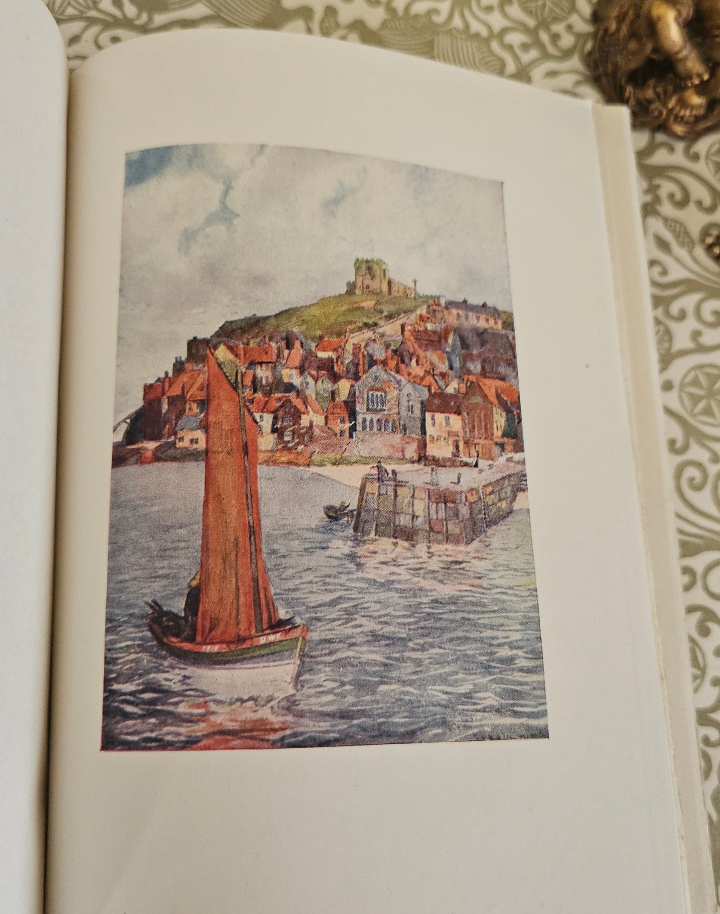 1908 Yorkshire by Gordon Home / A&C Black, London / 71 Superb Colour Plates / Lovely Decorative Binding / Good Condition / Antique Book