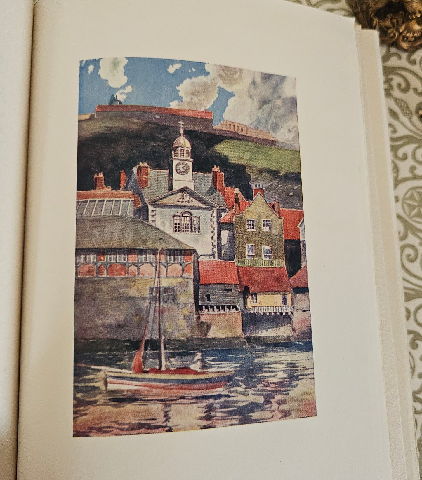 1908 Yorkshire by Gordon Home / A&C Black, London / 71 Superb Colour Plates / Lovely Decorative Binding / Good Condition / Antique Book