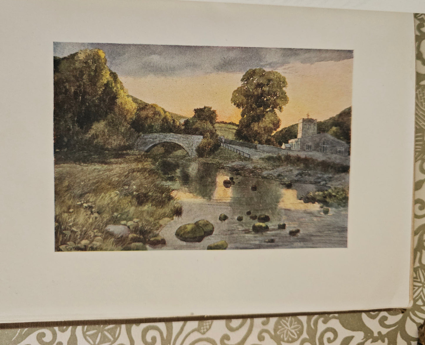 1908 Yorkshire by Gordon Home / A&C Black, London / 71 Superb Colour Plates / Lovely Decorative Binding / Good Condition / Antique Book