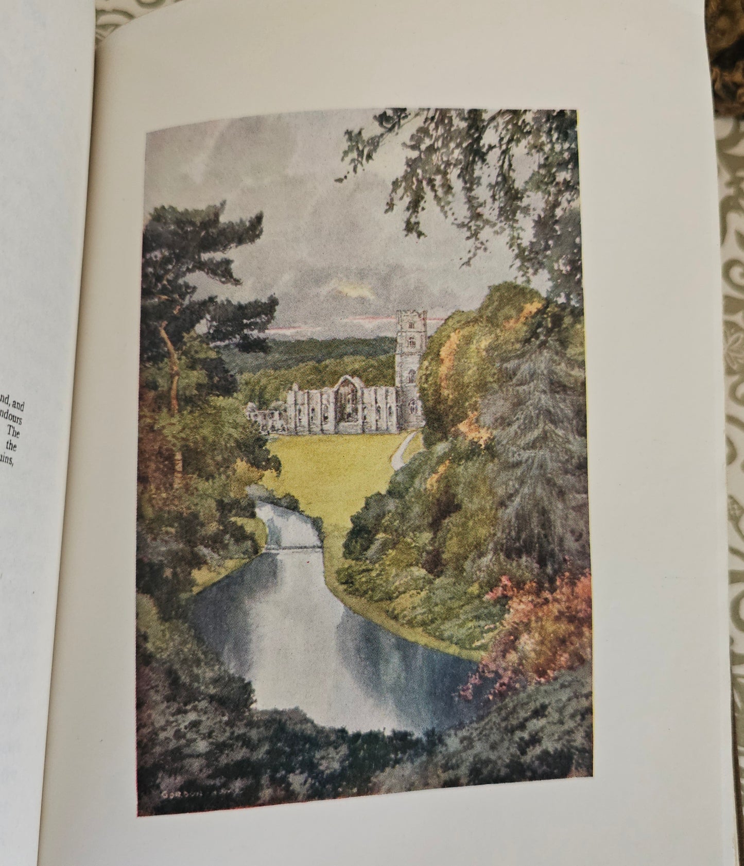 1908 Yorkshire by Gordon Home / A&C Black, London / 71 Superb Colour Plates / Lovely Decorative Binding / Good Condition / Antique Book