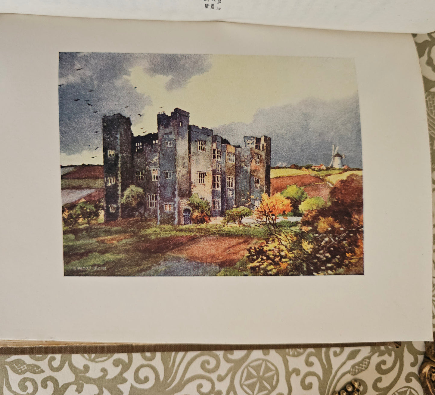 1908 Yorkshire by Gordon Home / A&C Black, London / 71 Superb Colour Plates / Lovely Decorative Binding / Good Condition / Antique Book