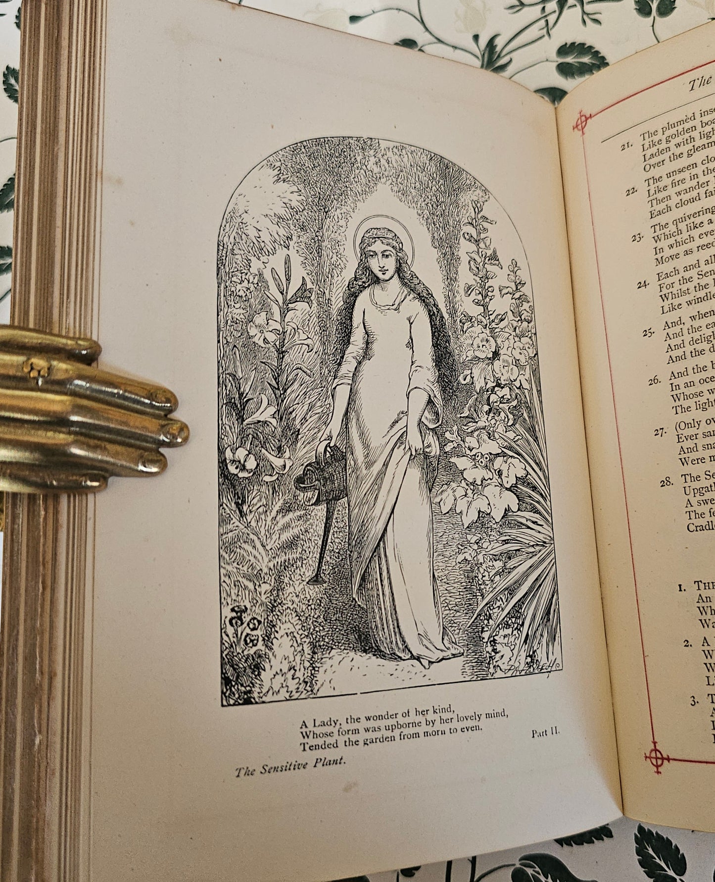 1880s The Poetical Works of Percy Bysshe Shelley / George Routledge, London / Illustrated / Decorative Victorian Antique Poetry Book