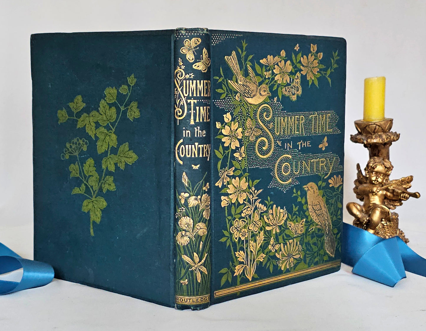 1880 Summer Time in the Country By Rev Willmott / Excellent Condition / Richly Illustrated With Engravings / Beautiful Binding / Gilt Edges