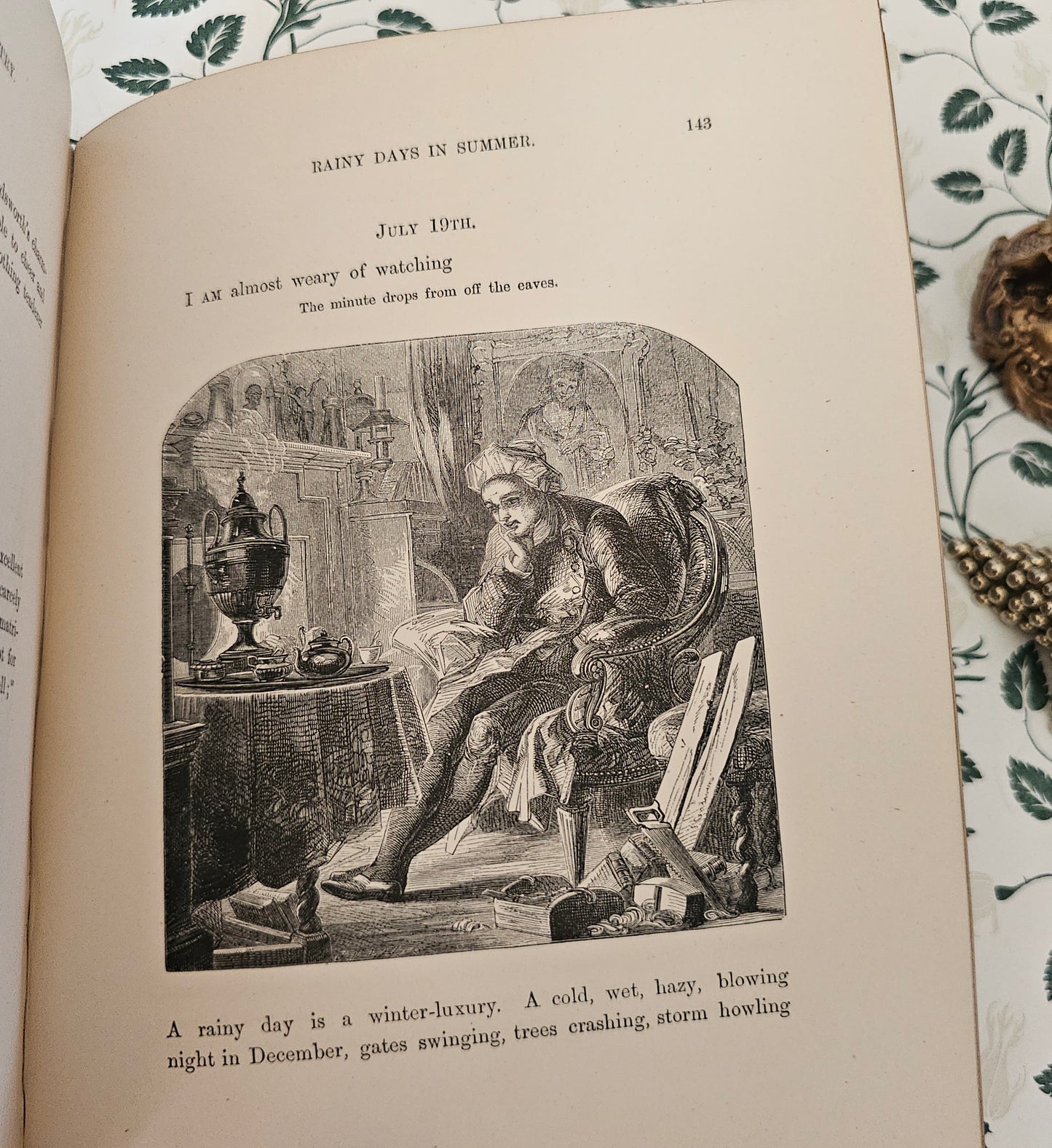 1880 Summer Time in the Country By Rev Willmott / Excellent Condition / Richly Illustrated With Engravings / Beautiful Binding / Gilt Edges