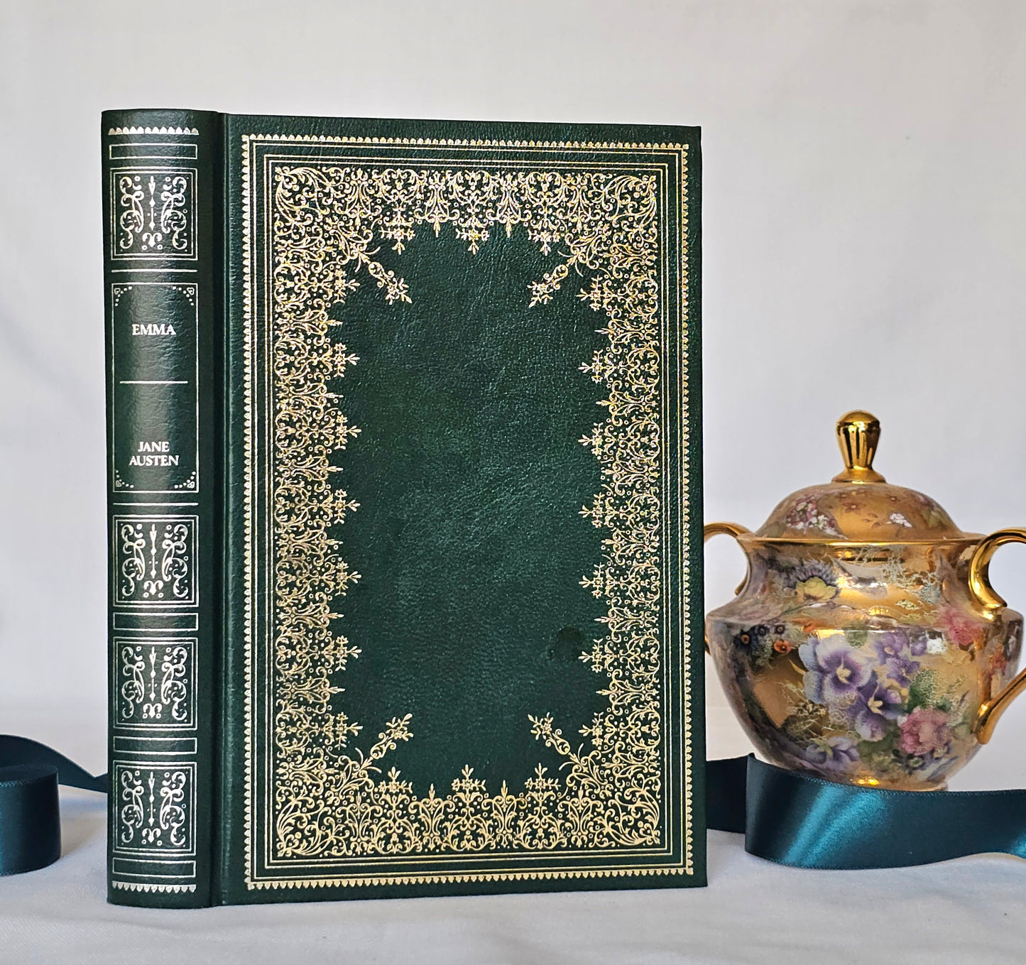 1980 Emma by Jane Austen / Guild Publishing, London / Excellent Condition / Green Faux Leather and Gilt / Vintage Austen Book