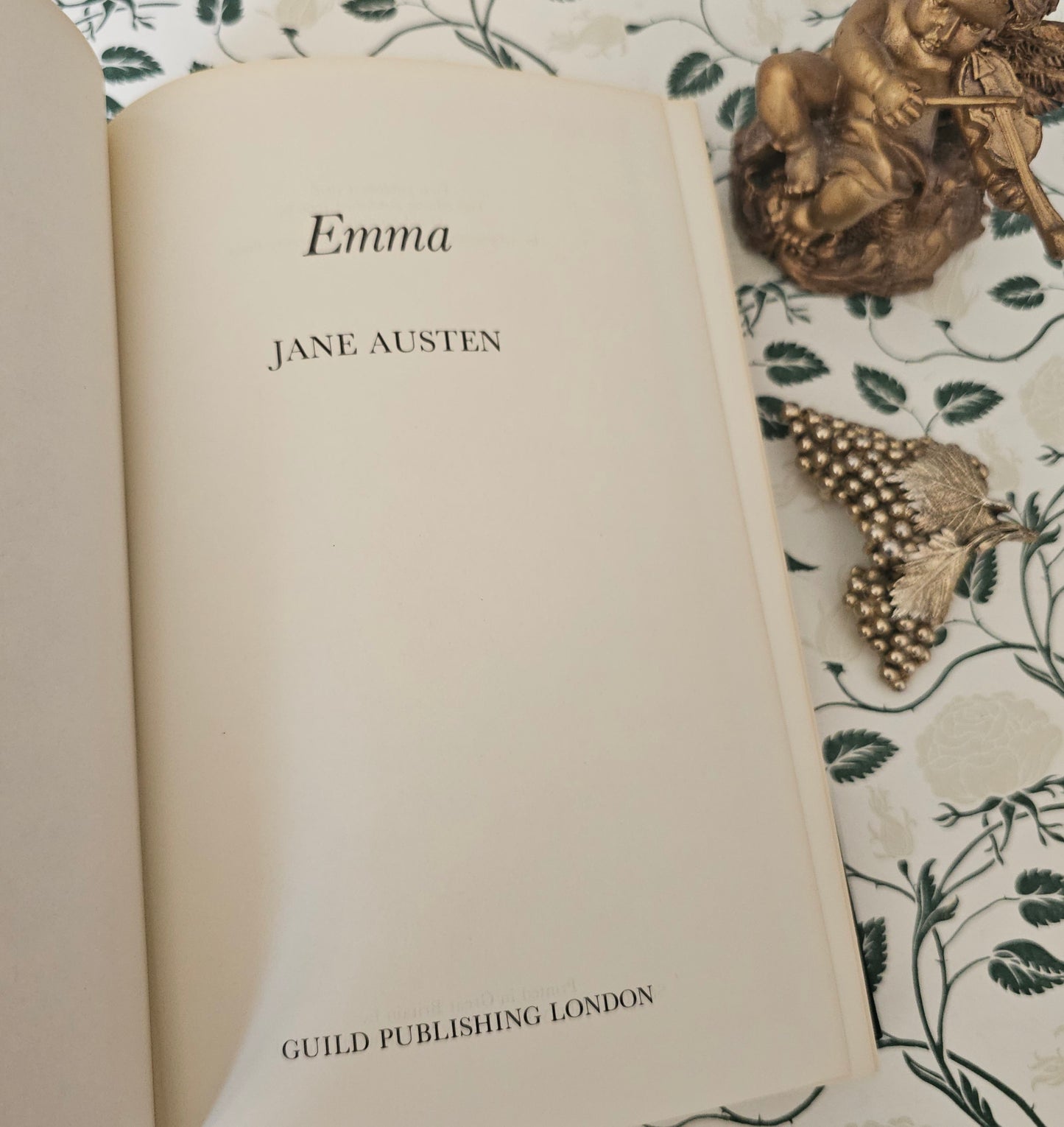 1980 Emma by Jane Austen / Guild Publishing, London / Excellent Condition / Green Faux Leather and Gilt / Vintage Austen Book