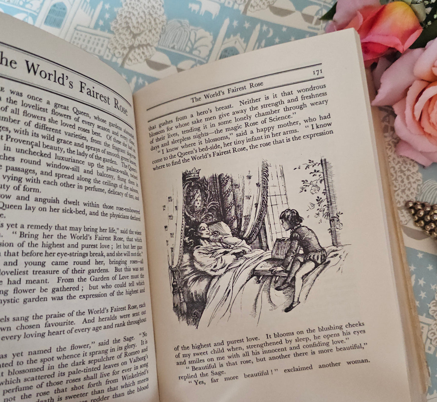 1950 Fairy Tales & Legends by Hans Andersen / SCARCE JACKET / The Bodley Head, London / Super Rex Whistler Illustrations / Decorative Boards