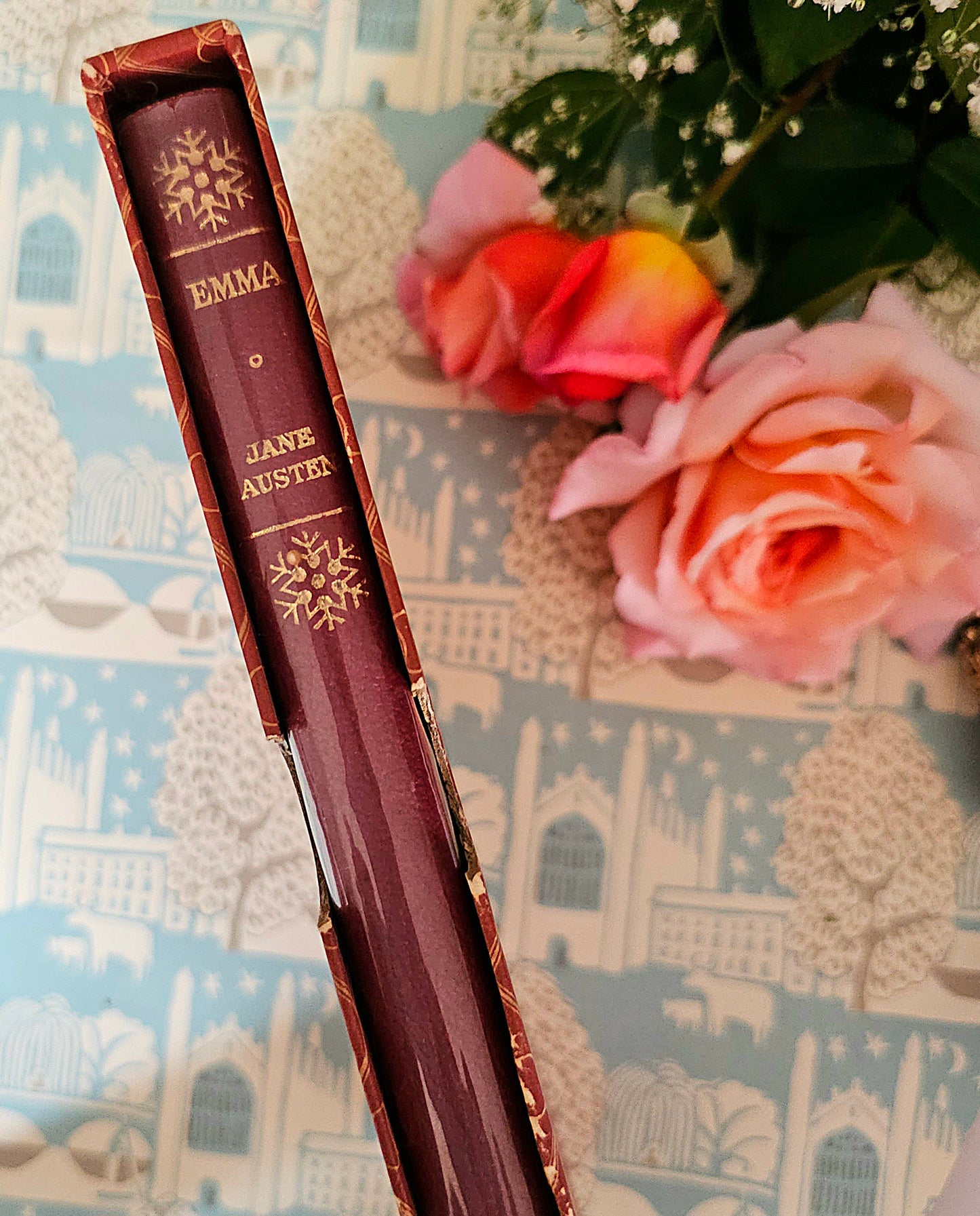 1953 Emma by Jane Austen / Collins, London / Elegant Vintage Faux Leather Copy in Original Slipcase Box / In Excellent Condition