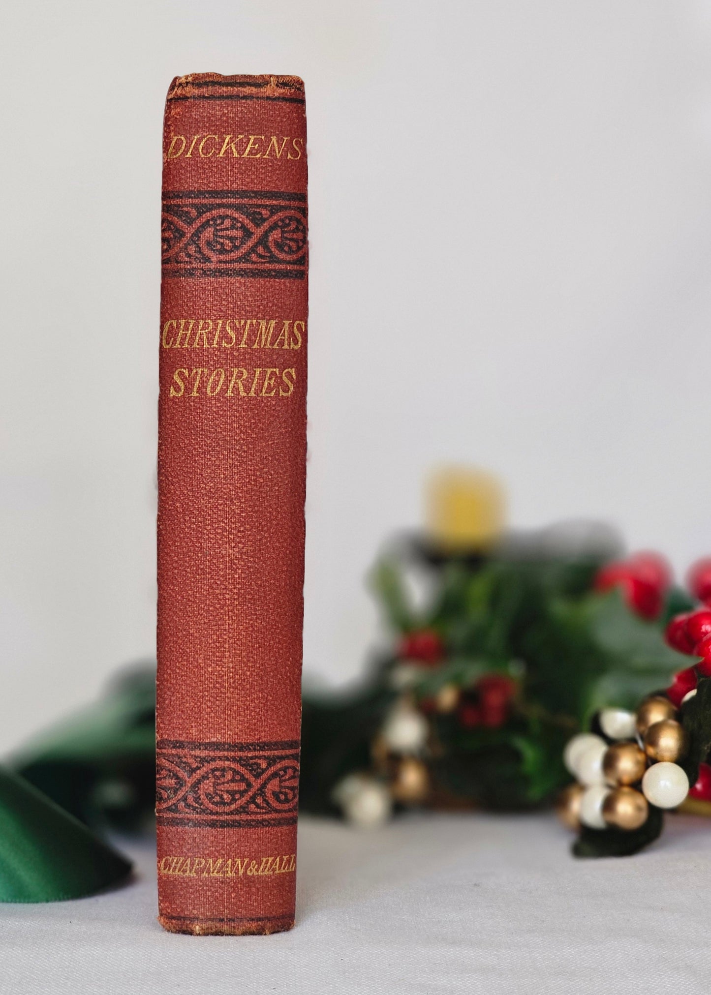 1890s Christmas Stories by Charles Dickens / NB. NOT A Christmas Carol / Chapman & Hall, London / Good Condition / Illustrated Antique Book