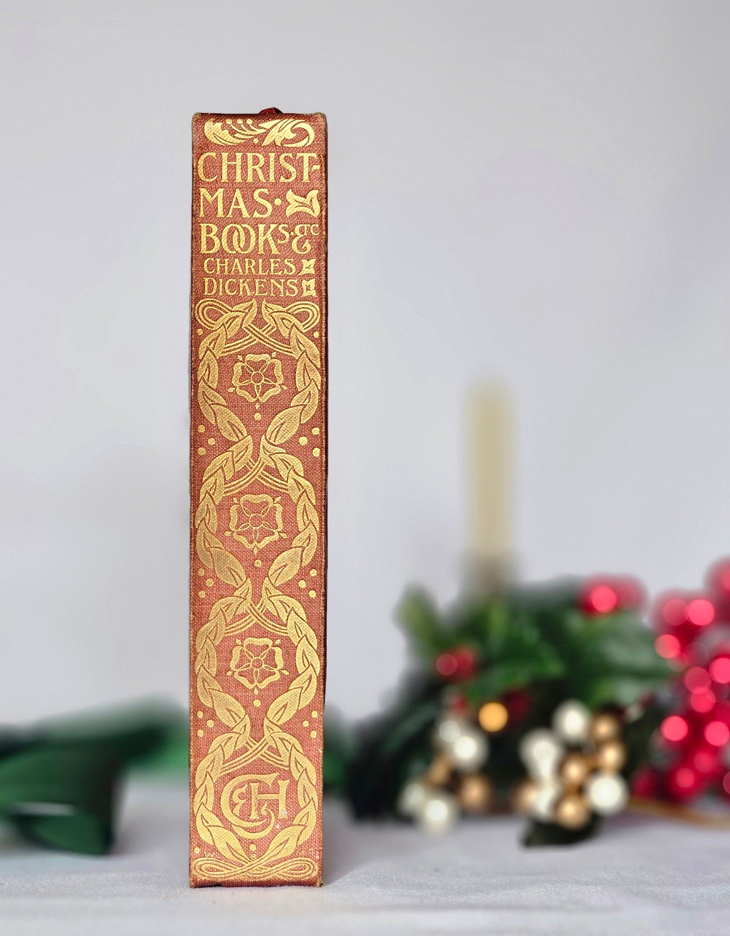1903 Christmas Books Including A Christmas Carol by Charles Dickens / Chapman & Hall, London / Lovely Antique Book / Plus Hard Times