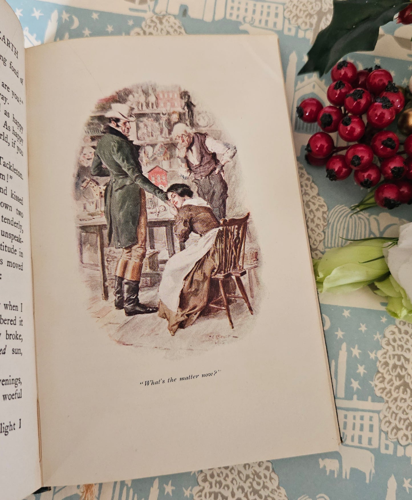 1927 The Cricket on the Hearth by Charles Dickens / JM Dent & Sons London / Richly Illustrated by CE Brock / One of Dickens' Christmas Books