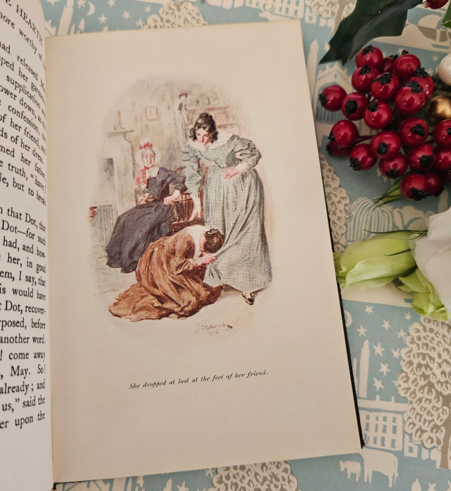 1927 The Cricket on the Hearth by Charles Dickens / JM Dent & Sons London / Richly Illustrated by CE Brock / One of Dickens' Christmas Books