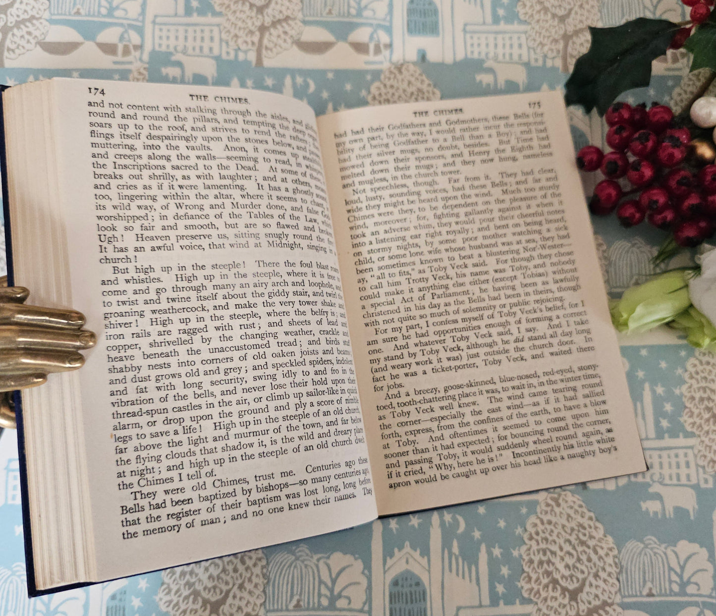 1930s The Christmas Books, Including A Christmas Carol by Charles Dickens / Thomas Nelson, London / Vintage Pocket-Sized Edition