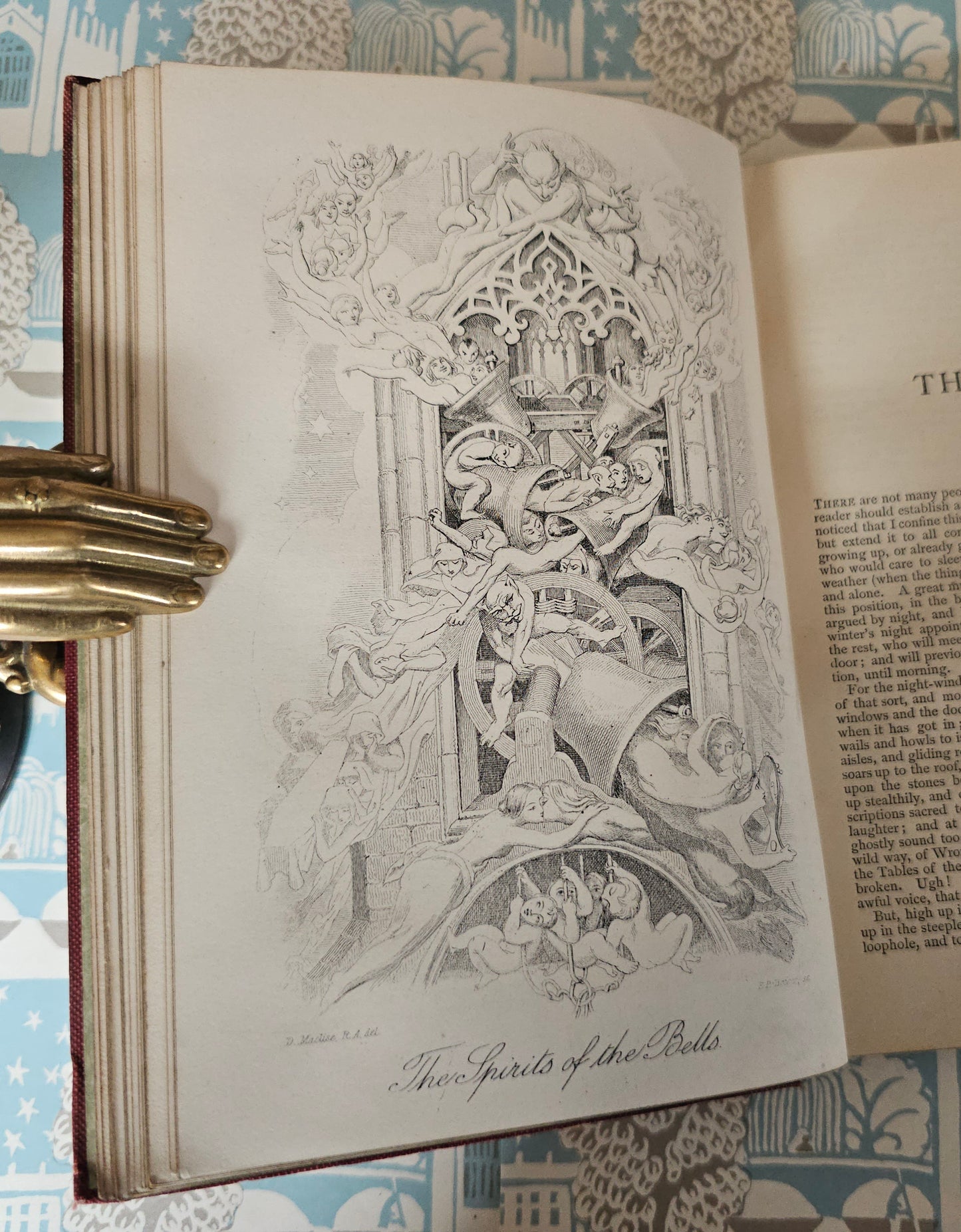 c1909 Christmas Books by Charles Dickens / A Christmas Carol etc. / Chapman & Hall, London / 21 Illustrations / Lovely Decorative Boards