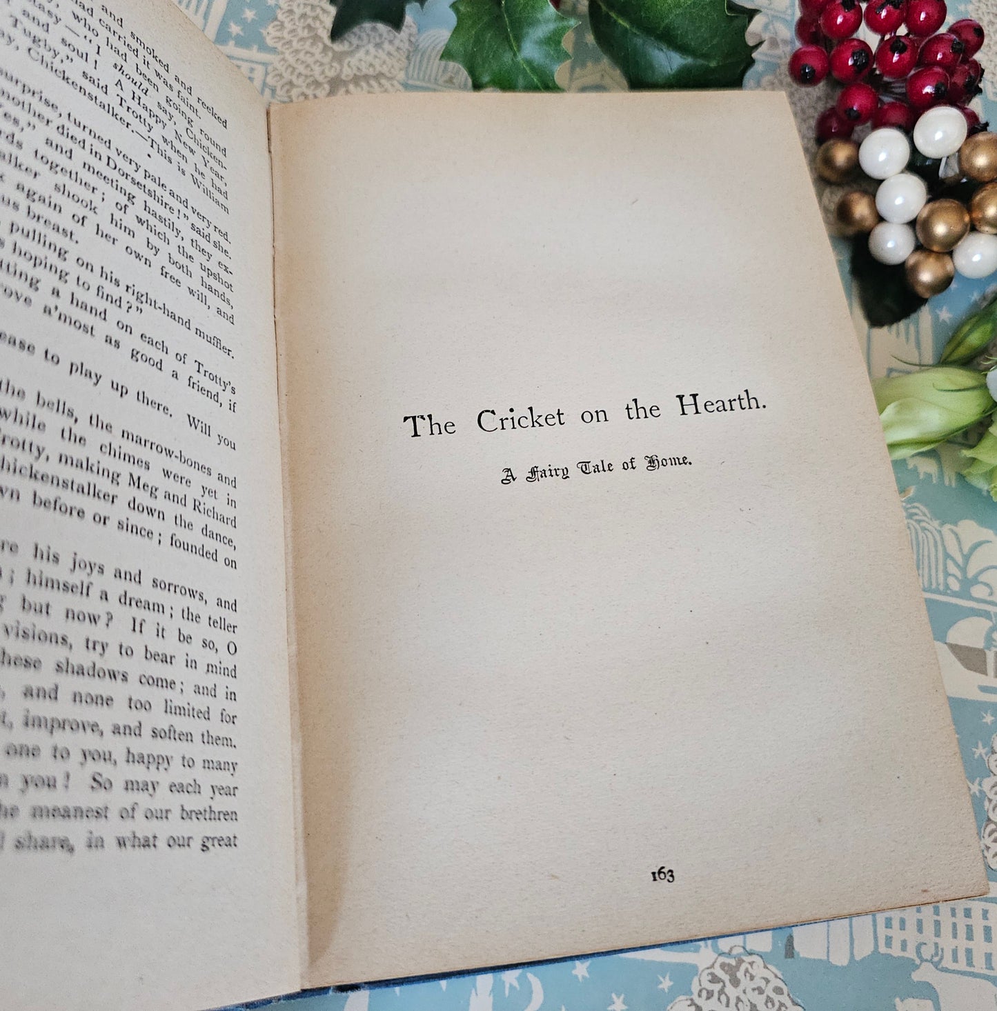 1900s Christmas Books by Charles Dickens / A Christmas Carol etc. / Collins Clear-Type Press, London / In Good Condition / Illustrated