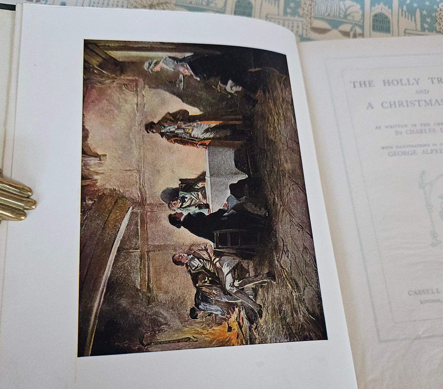 1908 The Holly Tree Inn and A Christmas Tree by Charles Dickens / Cassell & Company Ltd, London / Ten Illustrations / In Excellent Condition