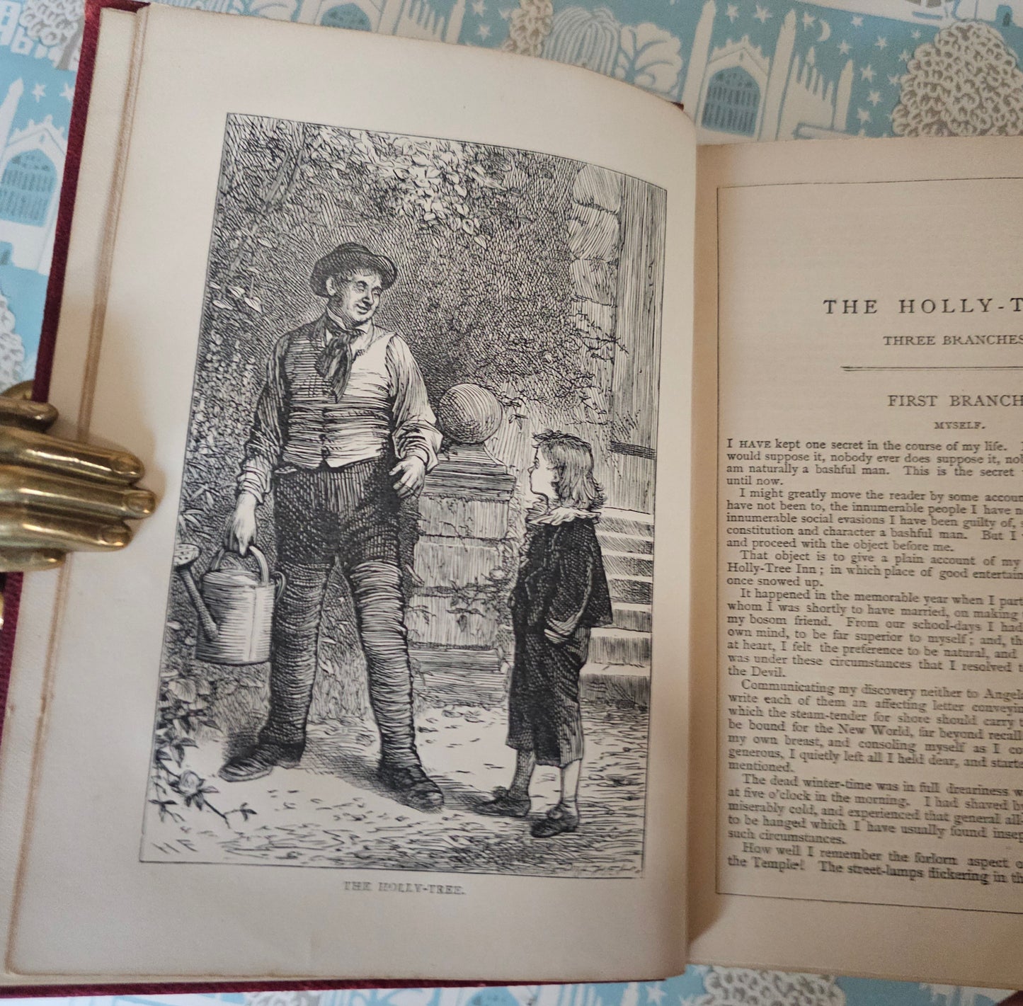 1890s Christmas Stories by Charles Dickens / NB. NOT A Christmas Carol / Chapman & Hall, London / Good Condition / Illustrated Antique Book