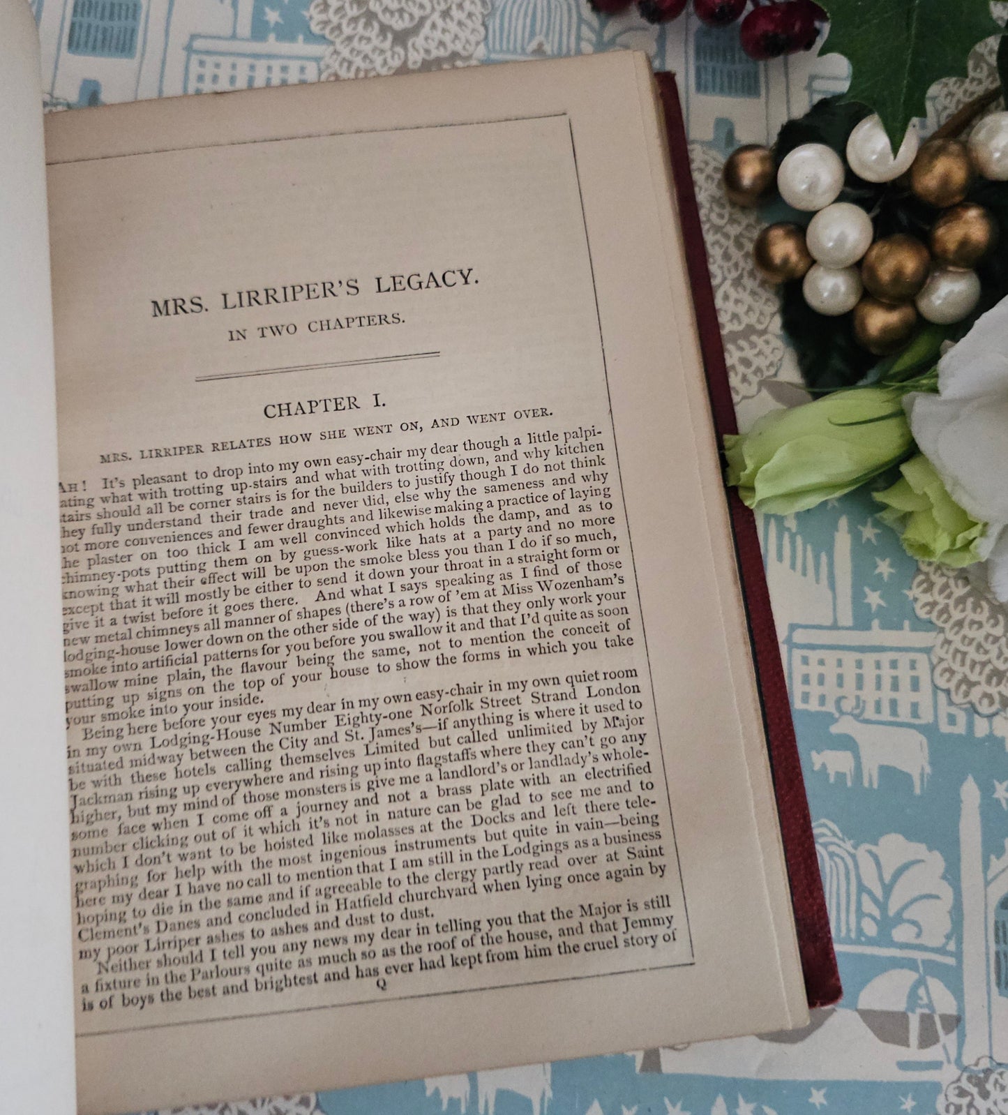 1890s Christmas Stories by Charles Dickens / NB. NOT A Christmas Carol / Chapman & Hall, London / Good Condition / Illustrated Antique Book