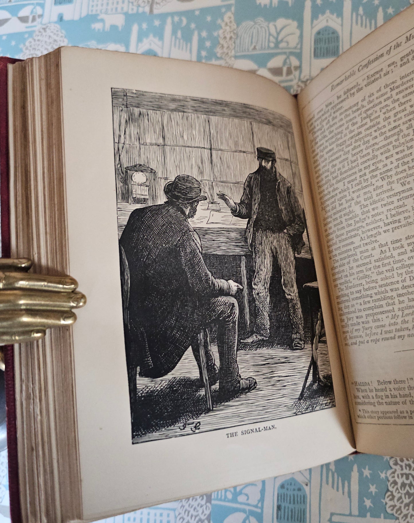 1890s Christmas Stories by Charles Dickens / NB. NOT A Christmas Carol / Chapman & Hall, London / Good Condition / Illustrated Antique Book