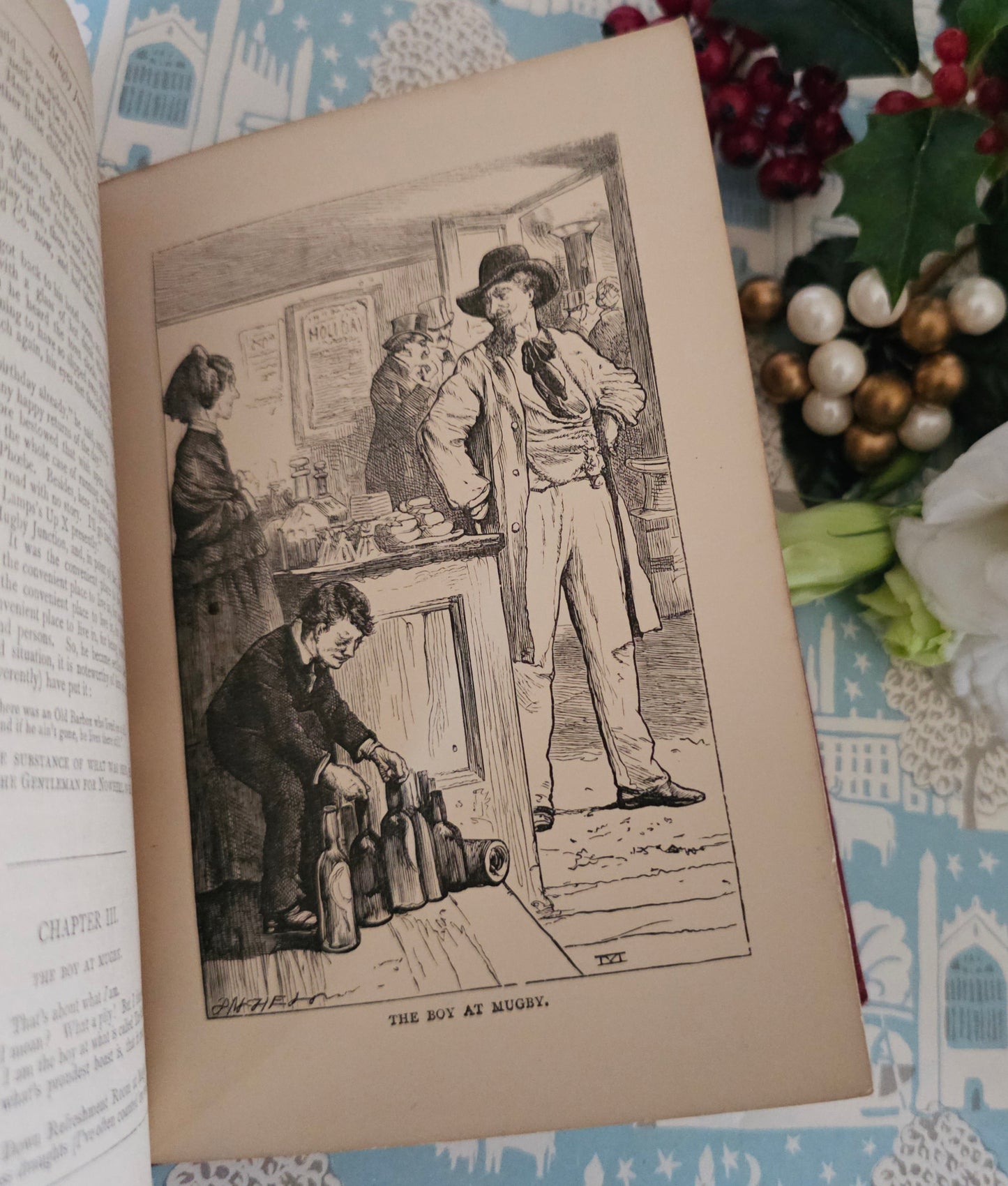 1890s Christmas Stories by Charles Dickens / NB. NOT A Christmas Carol / Chapman & Hall, London / Good Condition / Illustrated Antique Book
