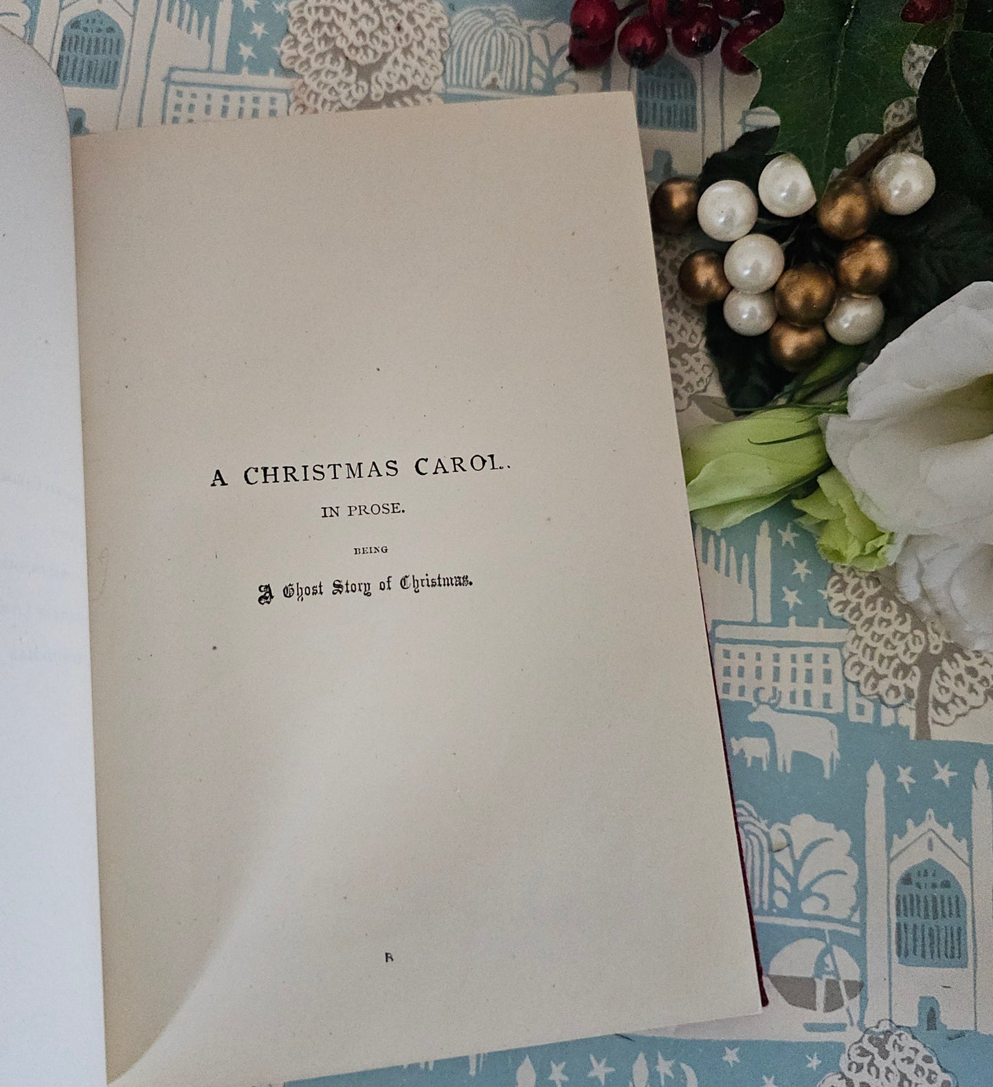 1890s Christmas Books by Charles Dickens / A Christmas Carol etc. / Chapman & Hall, London / Excellent Condition / Illustrated Antique Book