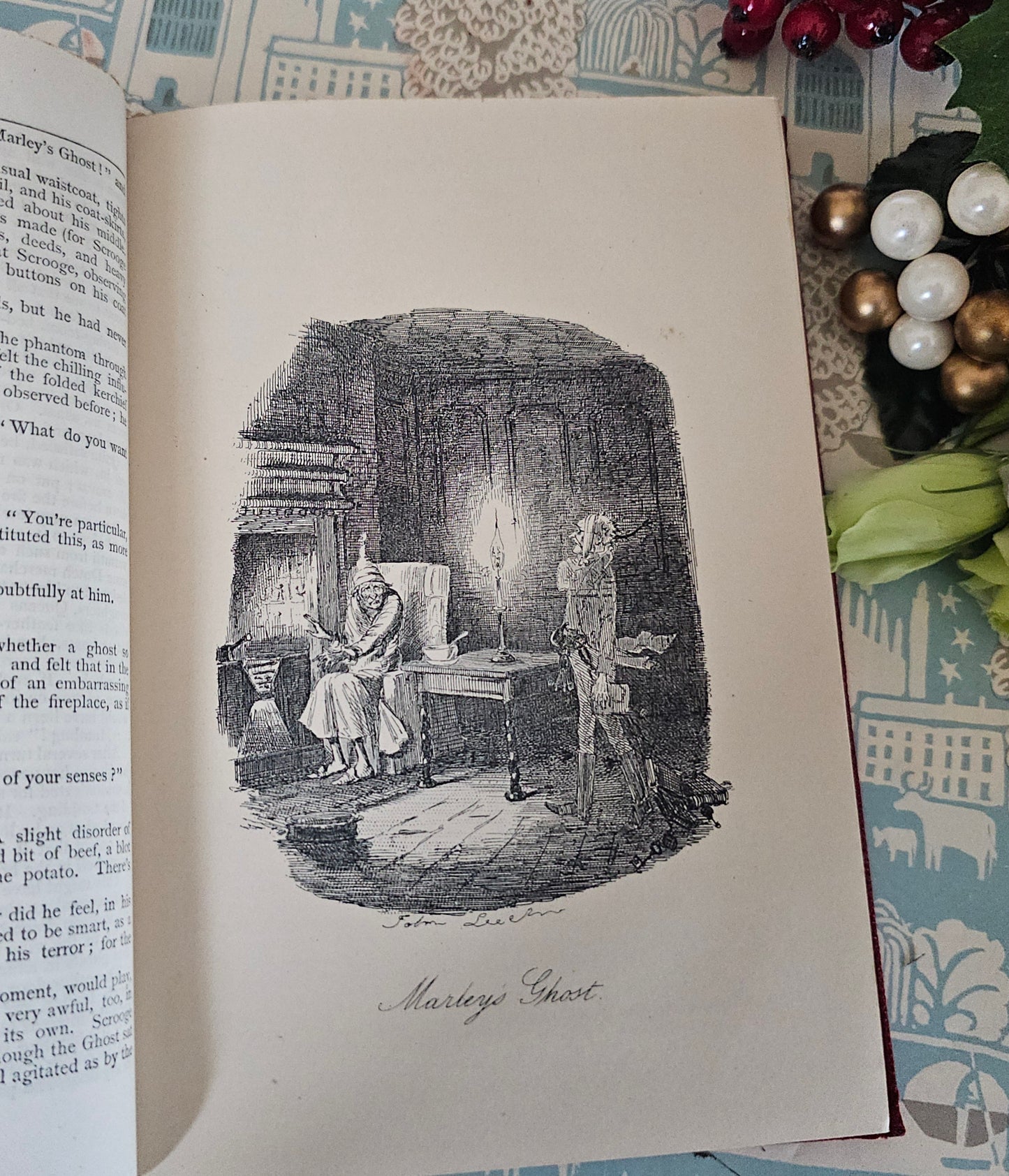 1890s Christmas Books by Charles Dickens / A Christmas Carol etc. / Chapman & Hall, London / Excellent Condition / Illustrated Antique Book