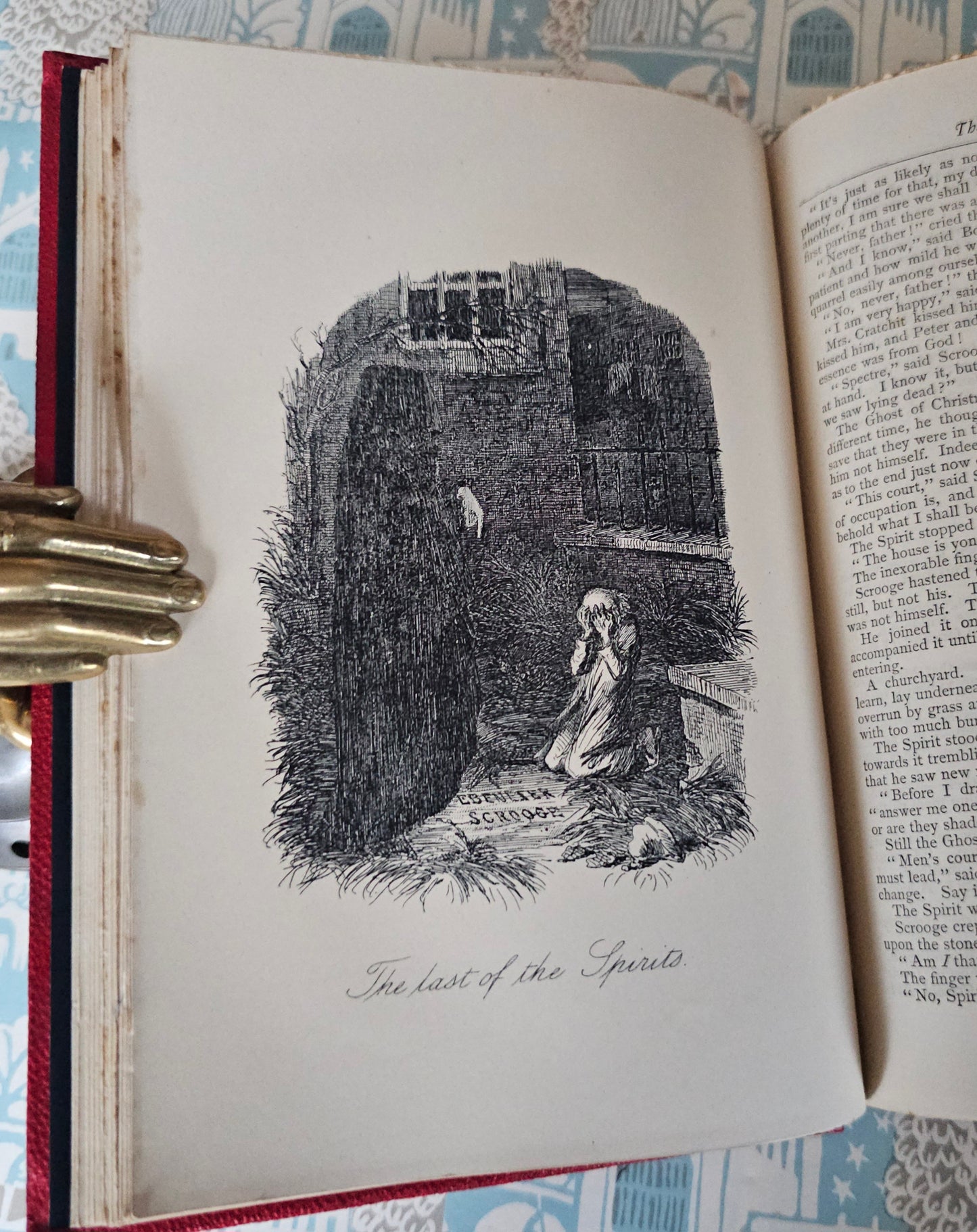 1890s Christmas Books by Charles Dickens / A Christmas Carol etc. / Chapman & Hall, London / Excellent Condition / Illustrated Antique Book