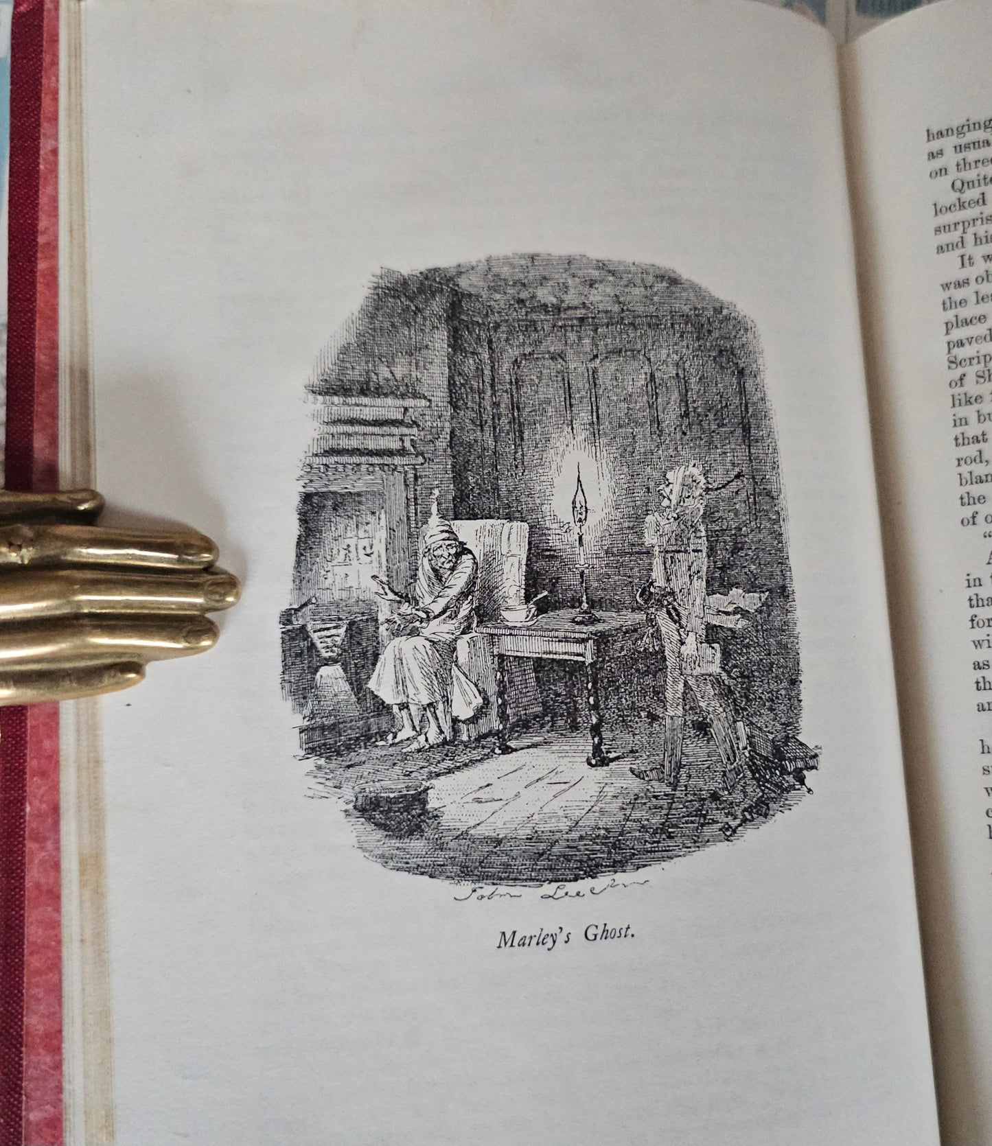 1903 Christmas Books Including A Christmas Carol by Charles Dickens / Chapman & Hall, London / Lovely Antique Book / Plus Hard Times