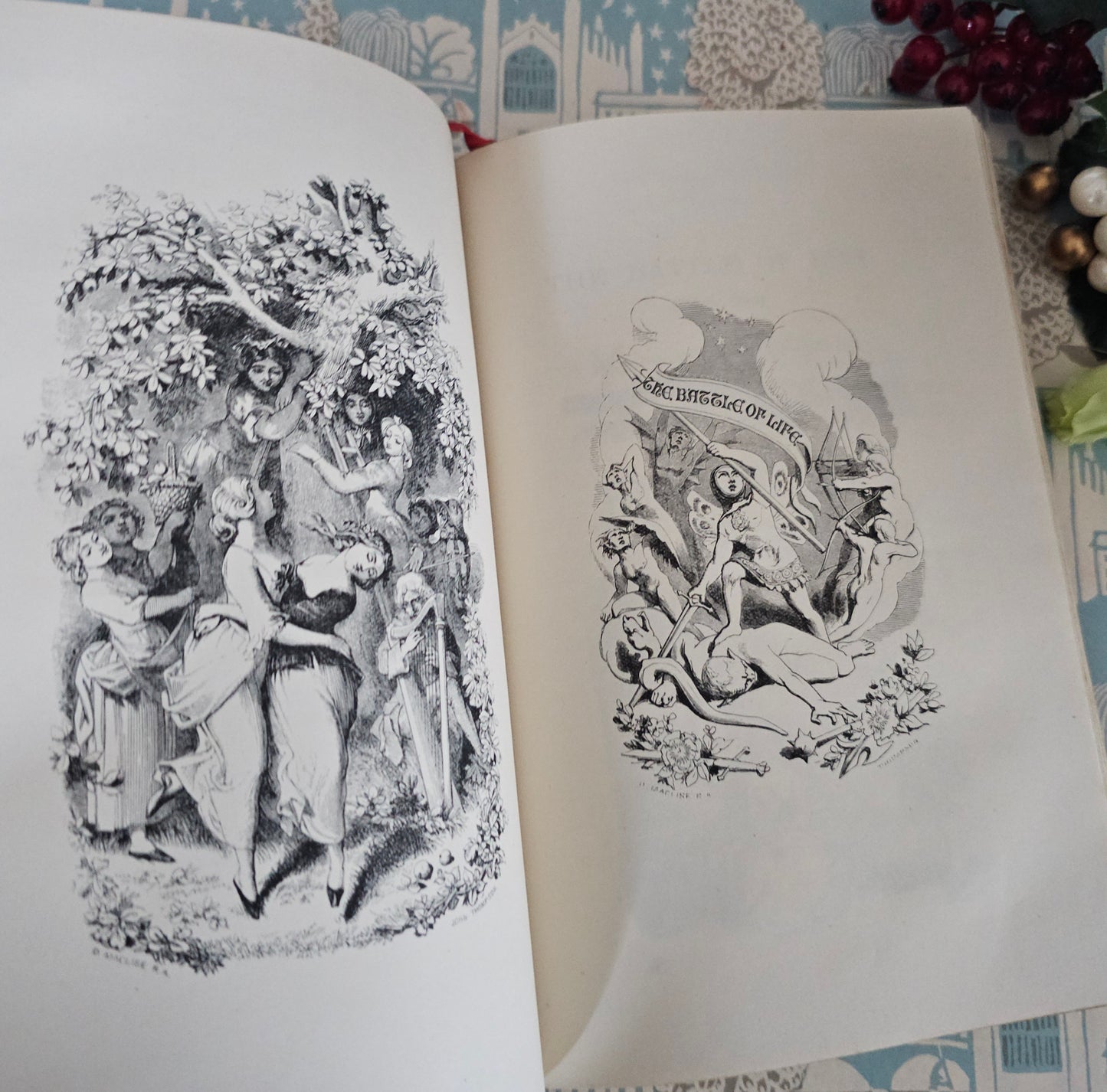 1903 Christmas Books Including A Christmas Carol by Charles Dickens / Chapman & Hall, London / Lovely Antique Book / Plus Hard Times