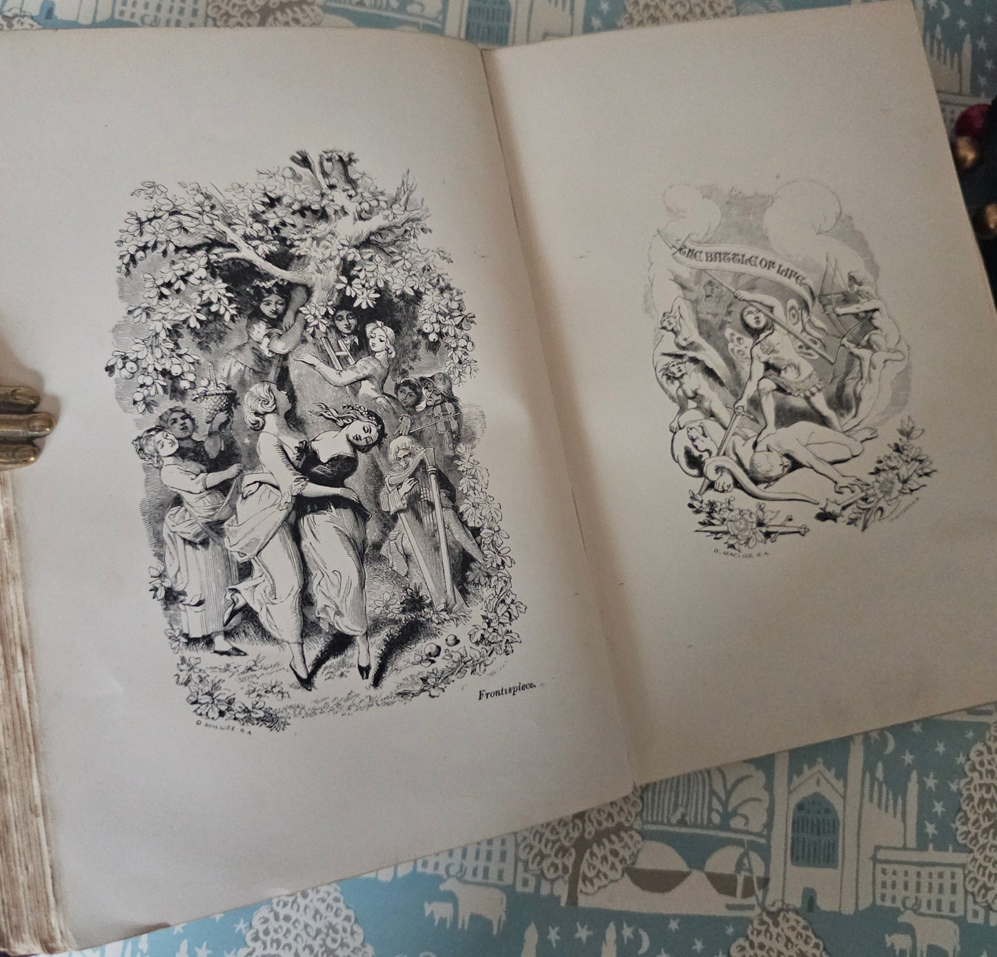 1894 Christmas Books Including A Christmas Carol by Charles Dickens / Chapman & Hall, London / Lovely Antique Book / Plus Hard Times