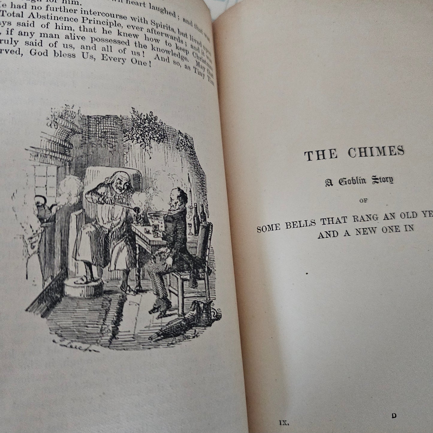 1903 Christmas Books by Charles Dickens, Including A Christmas Carol / Chapman & Hall Ltd, London / Fireside Dickens / Richly Illustrated