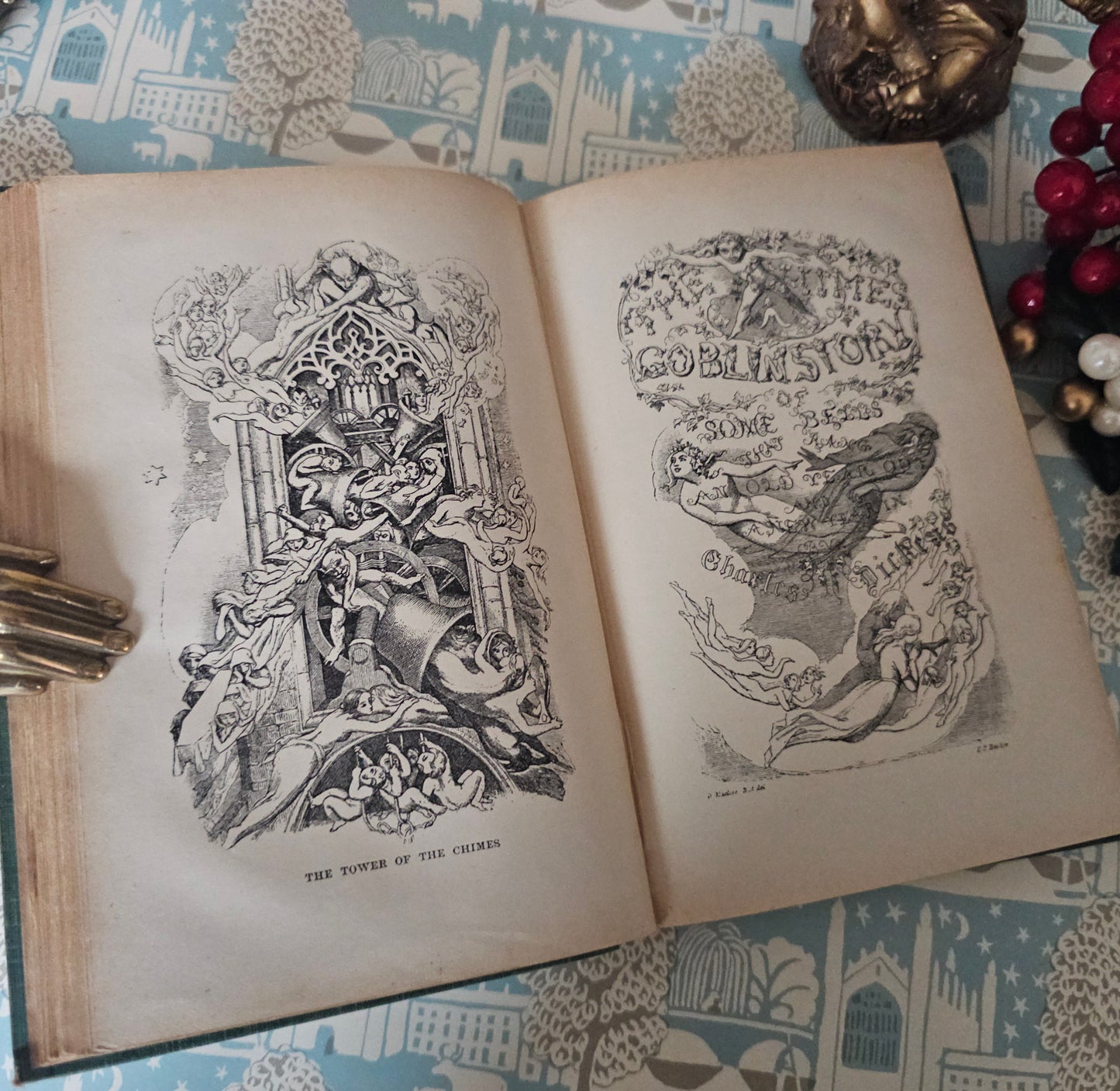 1903 Christmas Books by Charles Dickens, Including A Christmas Carol / Chapman & Hall Ltd, London / Fireside Dickens / Richly Illustrated