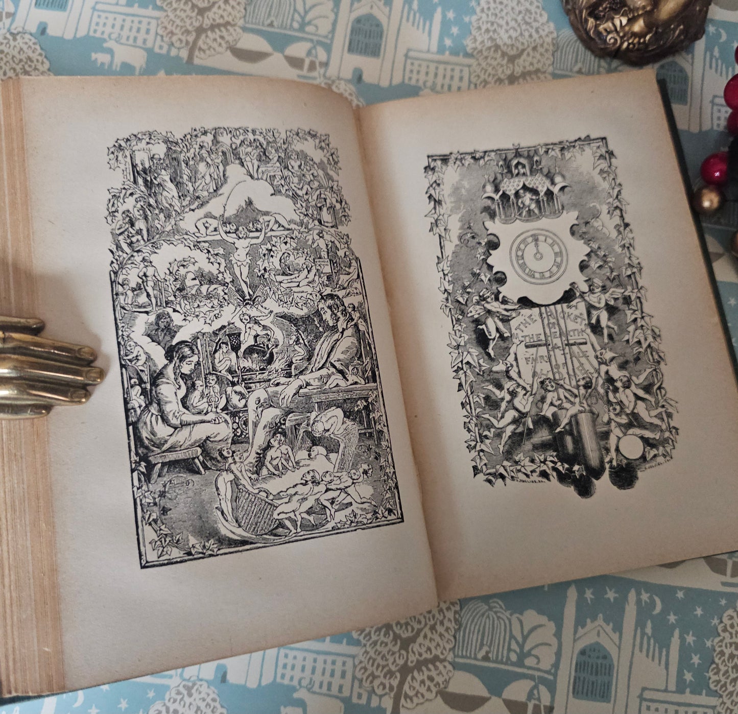 1903 Christmas Books by Charles Dickens, Including A Christmas Carol / Chapman & Hall Ltd, London / Fireside Dickens / Richly Illustrated