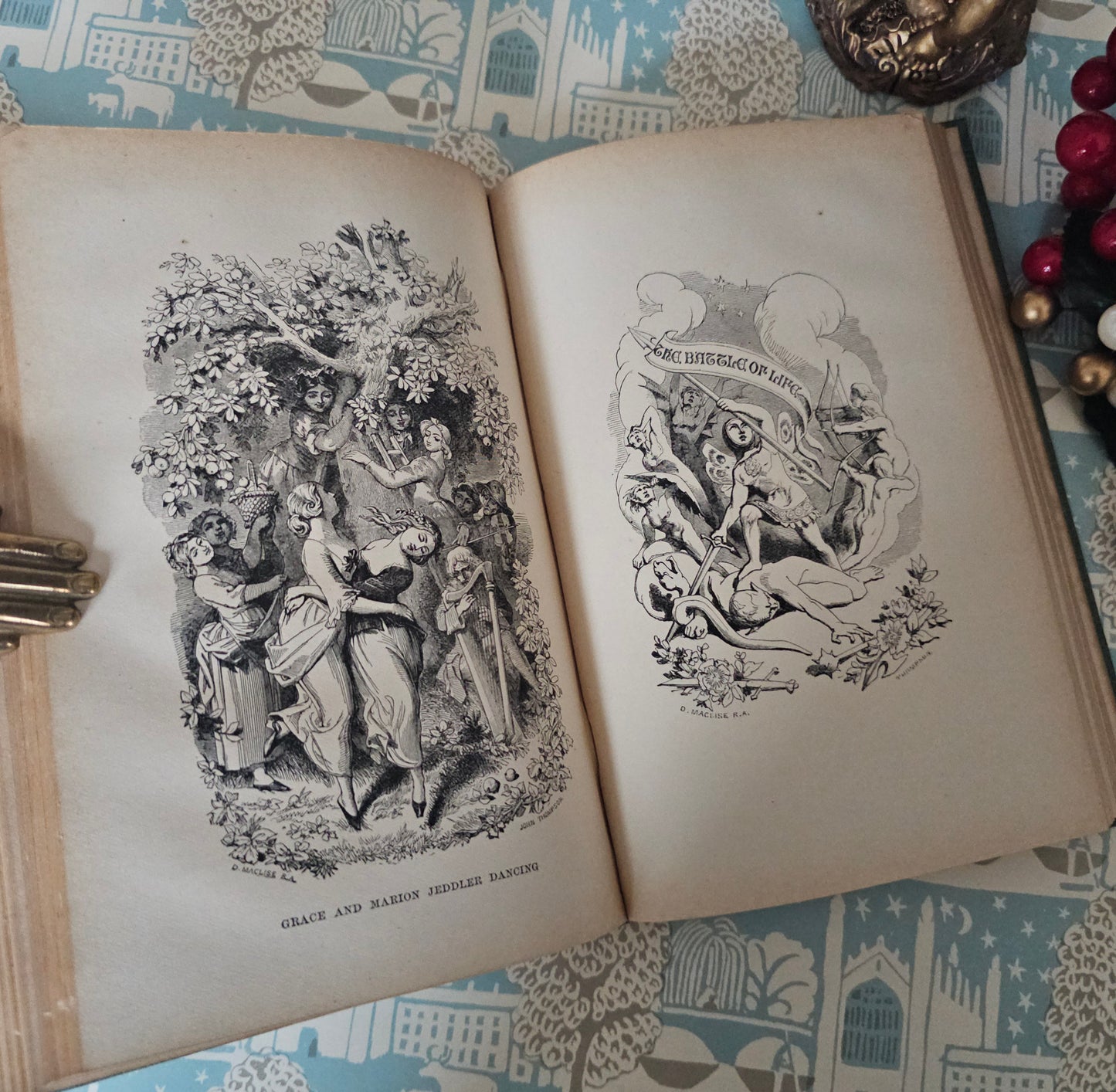 1903 Christmas Books by Charles Dickens, Including A Christmas Carol / Chapman & Hall Ltd, London / Fireside Dickens / Richly Illustrated