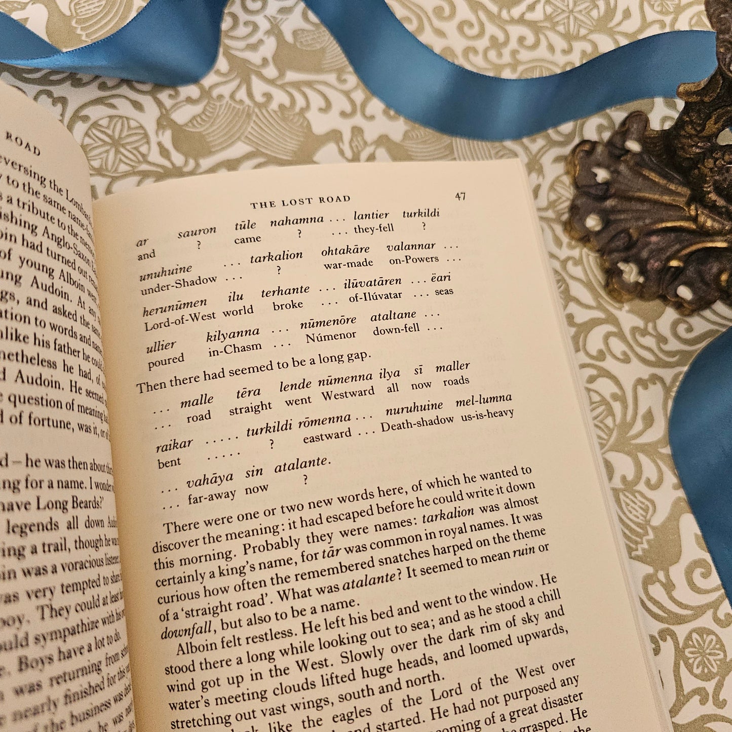 1991 The Lost Road and Other Writings by JRR Tolkien / Harper Collins / First Edition Thus / In Very Good Condition / History Middle Earth