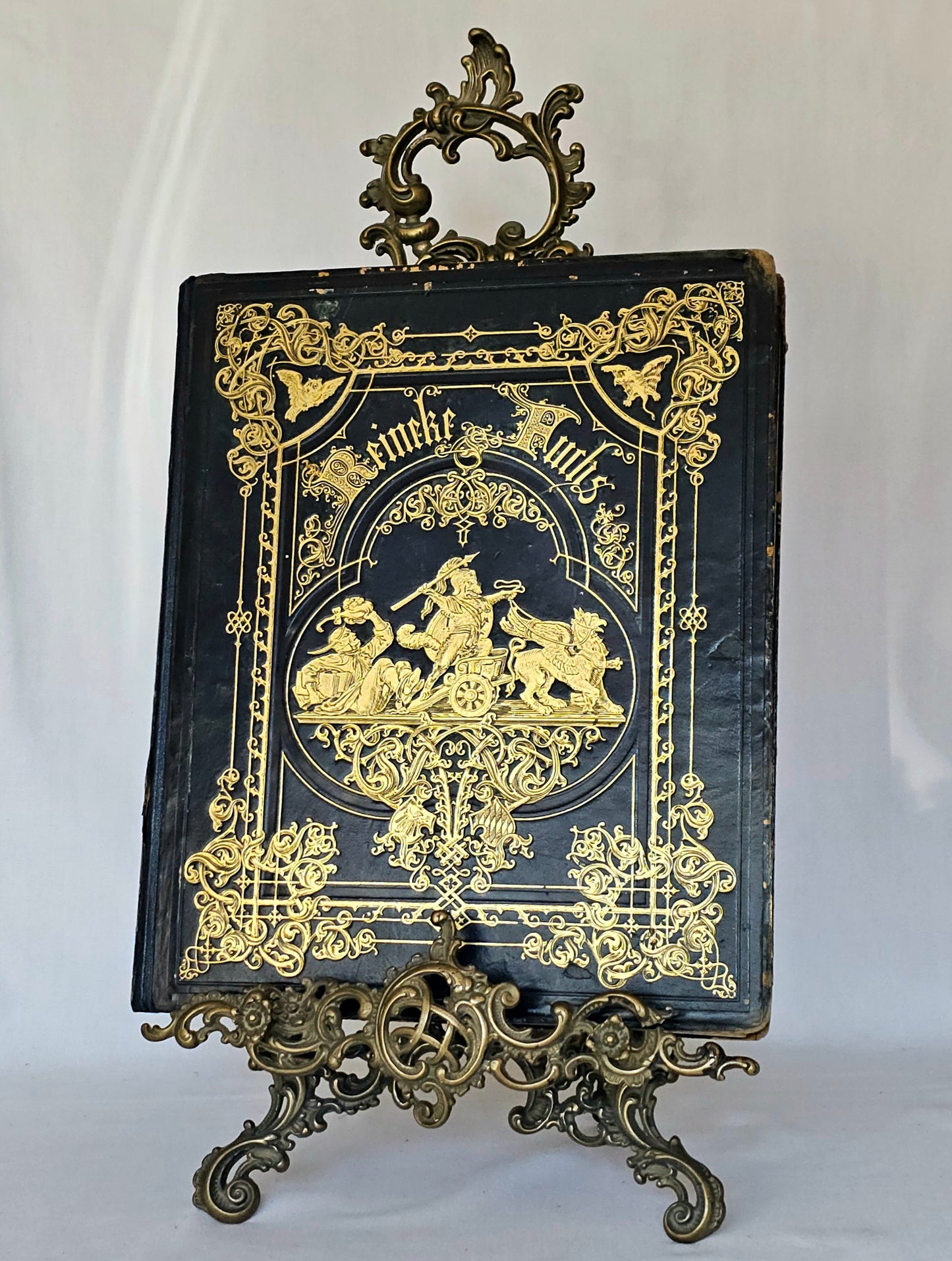 1846 Reynard the Fox (Reineke Fuchs) / Beautiful Antique 1st Ed, 1st Printing / 36 Engravings by von Kaulbach / Gorgeous Edition / IN GERMAN