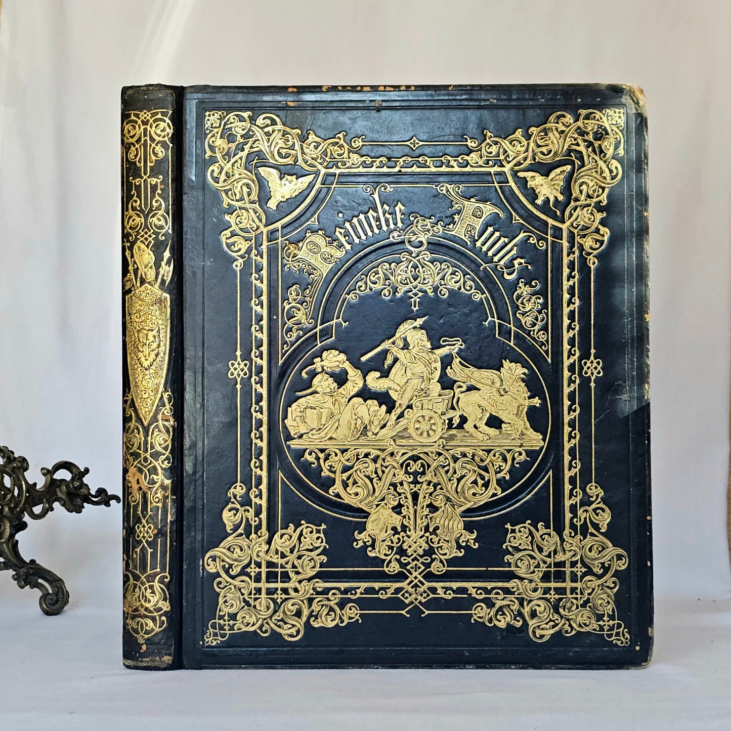 1846 Reynard the Fox (Reineke Fuchs) / Beautiful Antique 1st Ed, 1st Printing / 36 Engravings by von Kaulbach / Gorgeous Edition / IN GERMAN