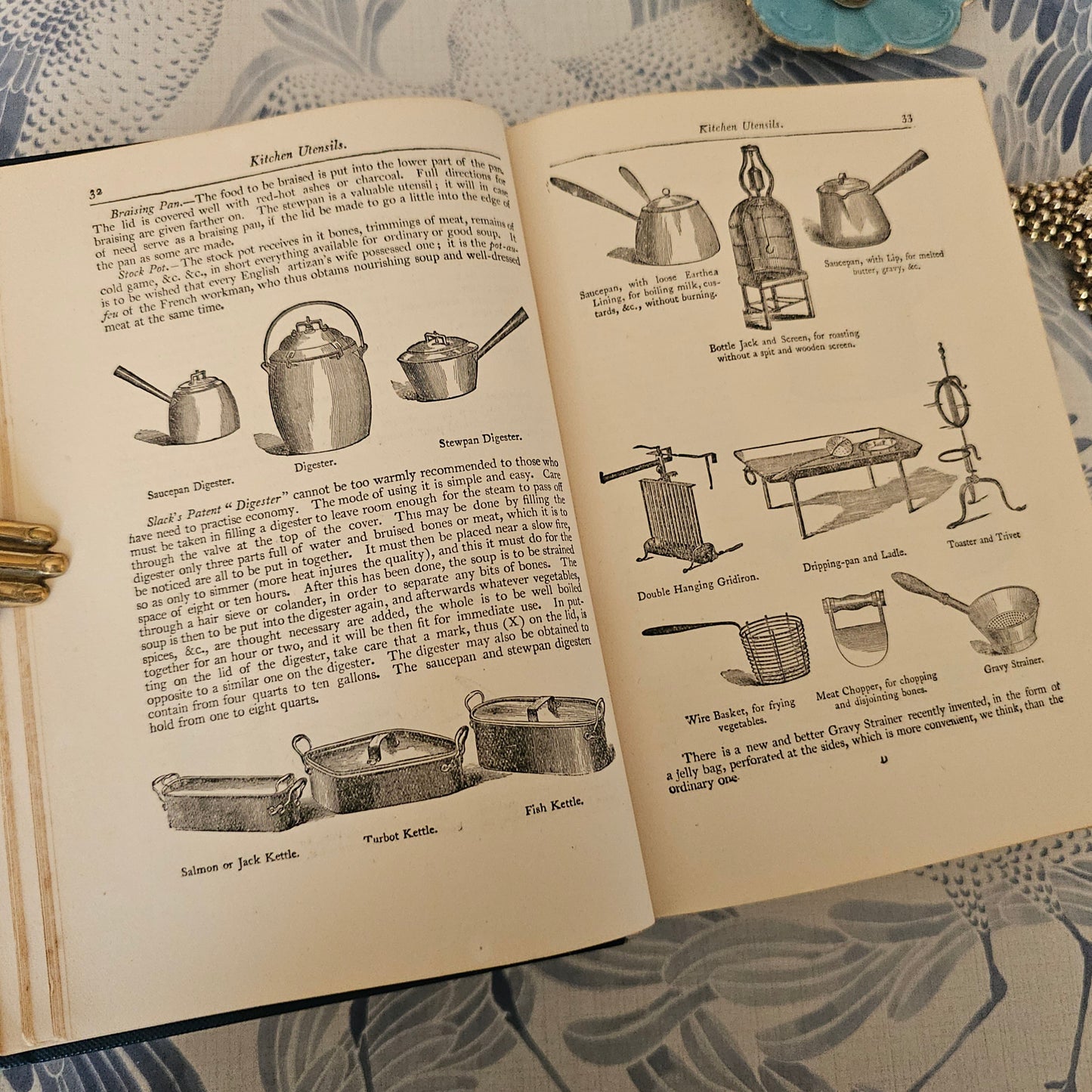 Antique Cookery Book: Warne's Model, 1920s, Household Management, Six Colour Plates